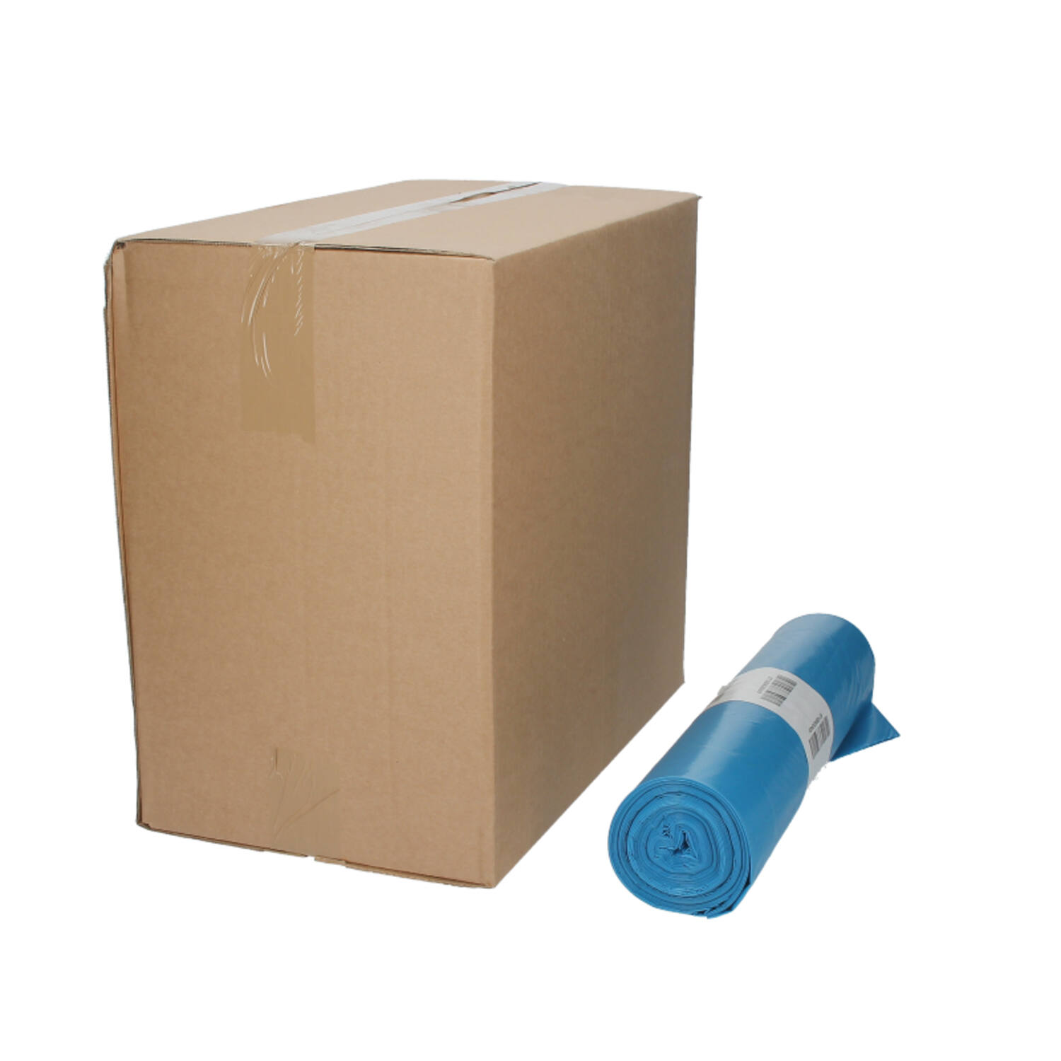 LDPE zakken rol 65/20 X 125cm T 70 blauw