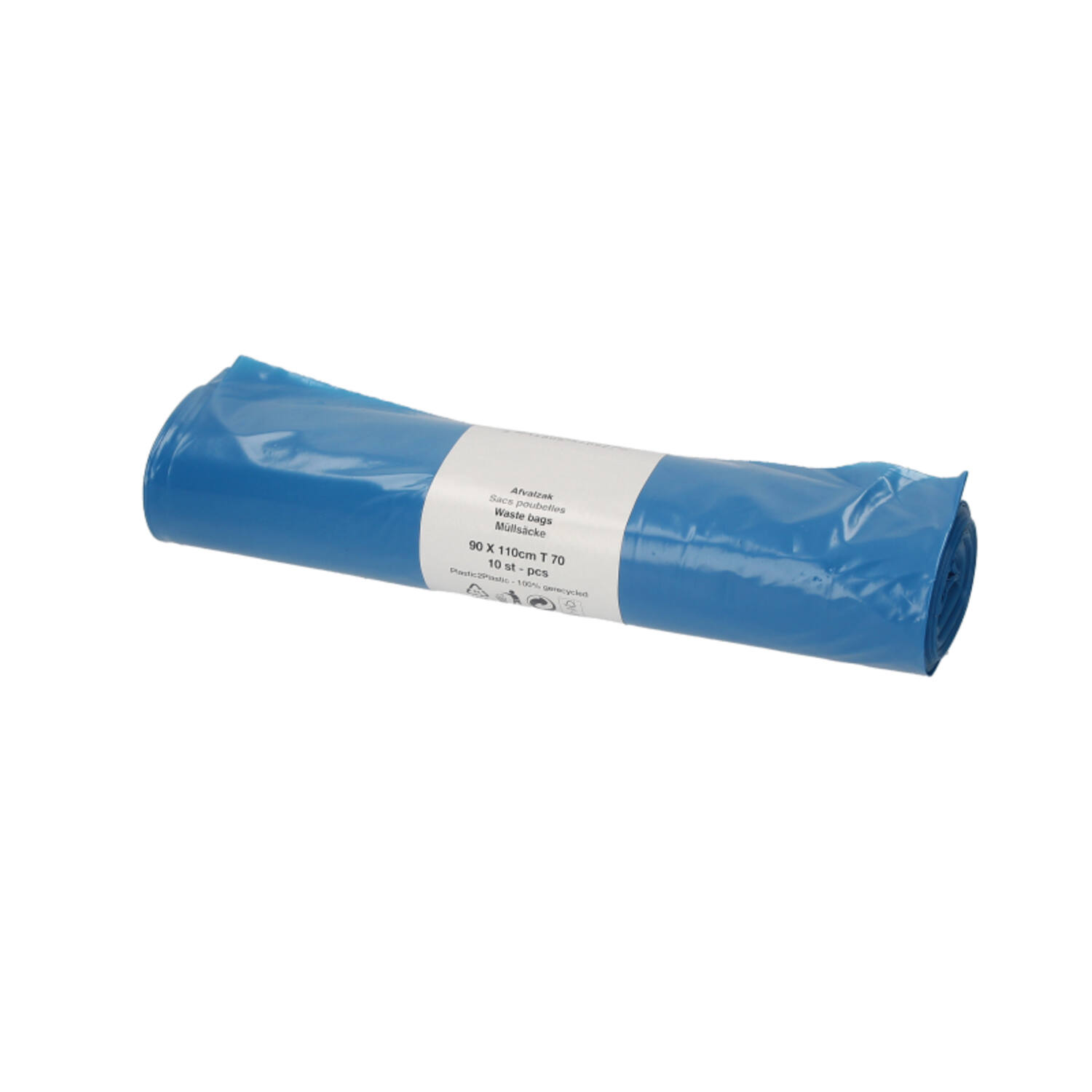 LDPE Afvalzakken rol 90 X 110cm T 70 blauw