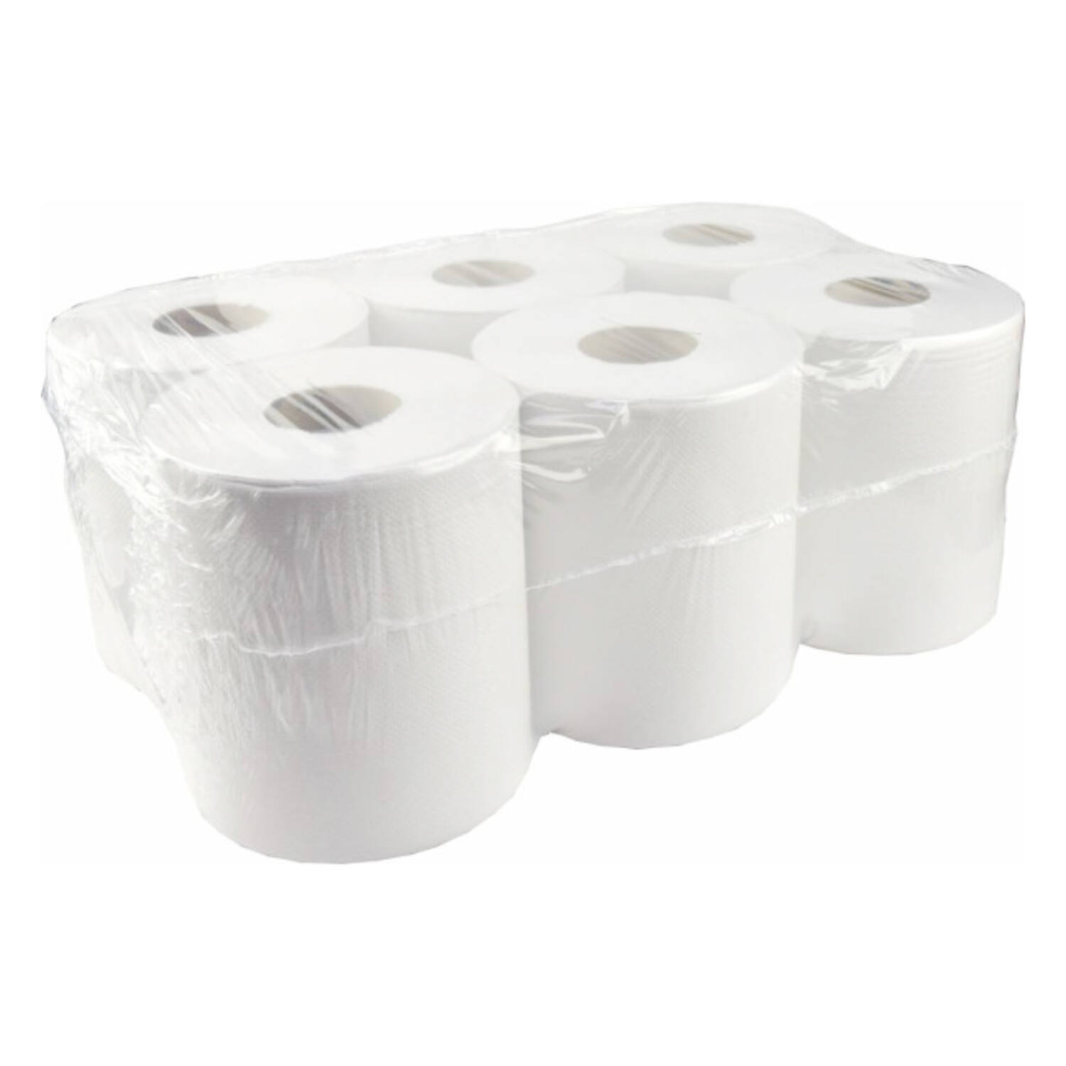 Poetspapier midi-rol 1-laags wit 19cm x 300m (per 6 rollen)