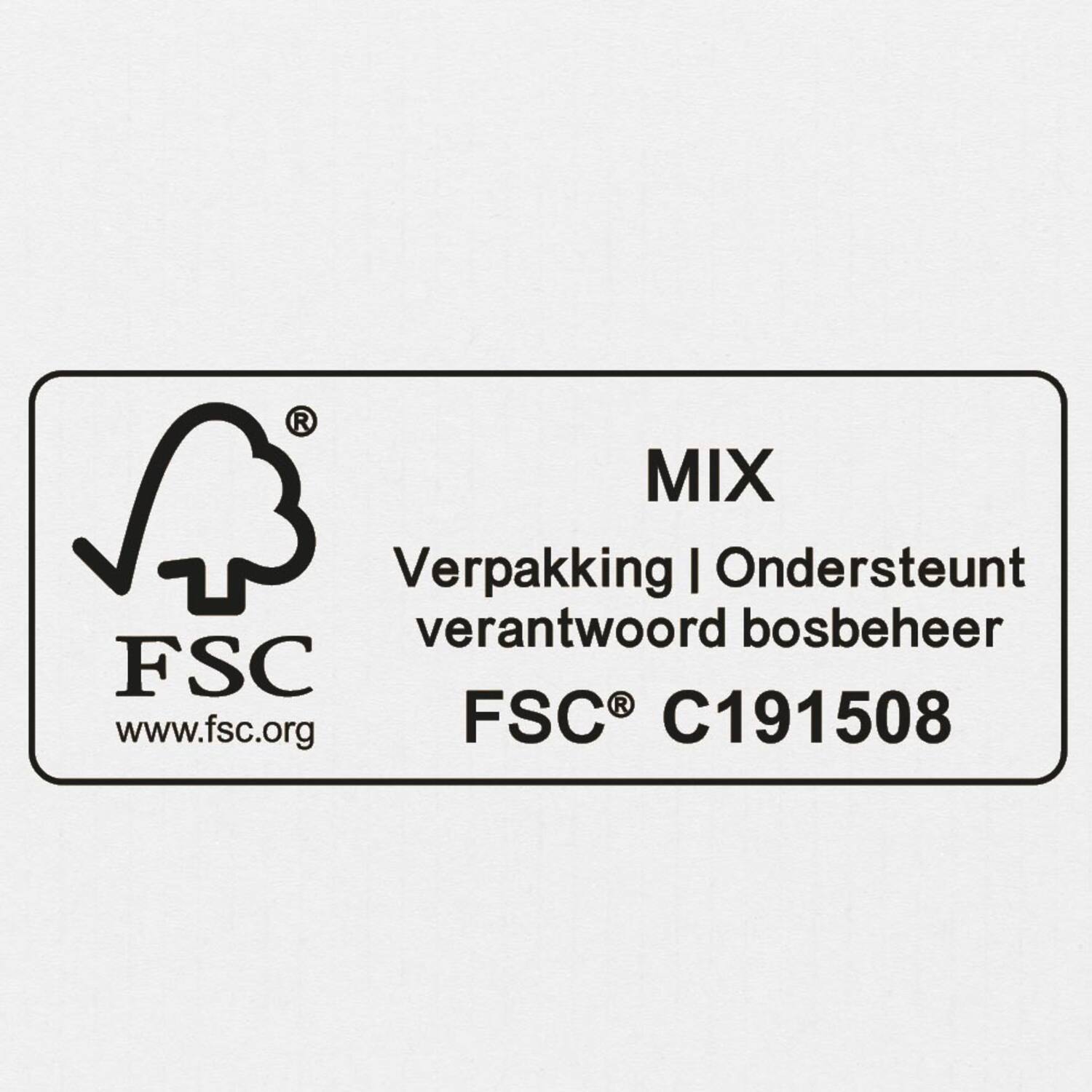 Amerikaanse vouwdozen FEFCO 0201 250x180x100mm B-golf wit FSC