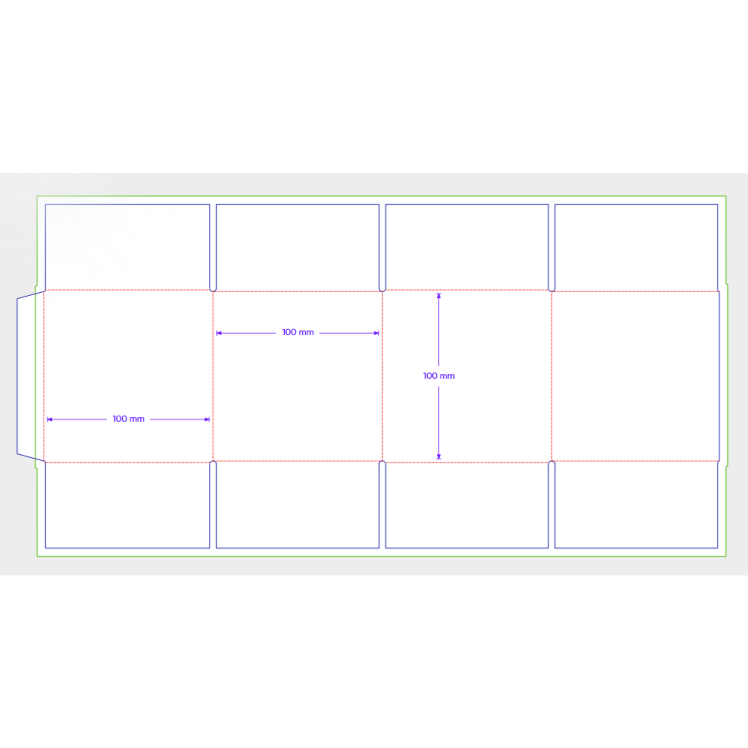 Amerikaanse vouwdozen FEFCO 0201 100x100x100mm B-golf bruin FSC