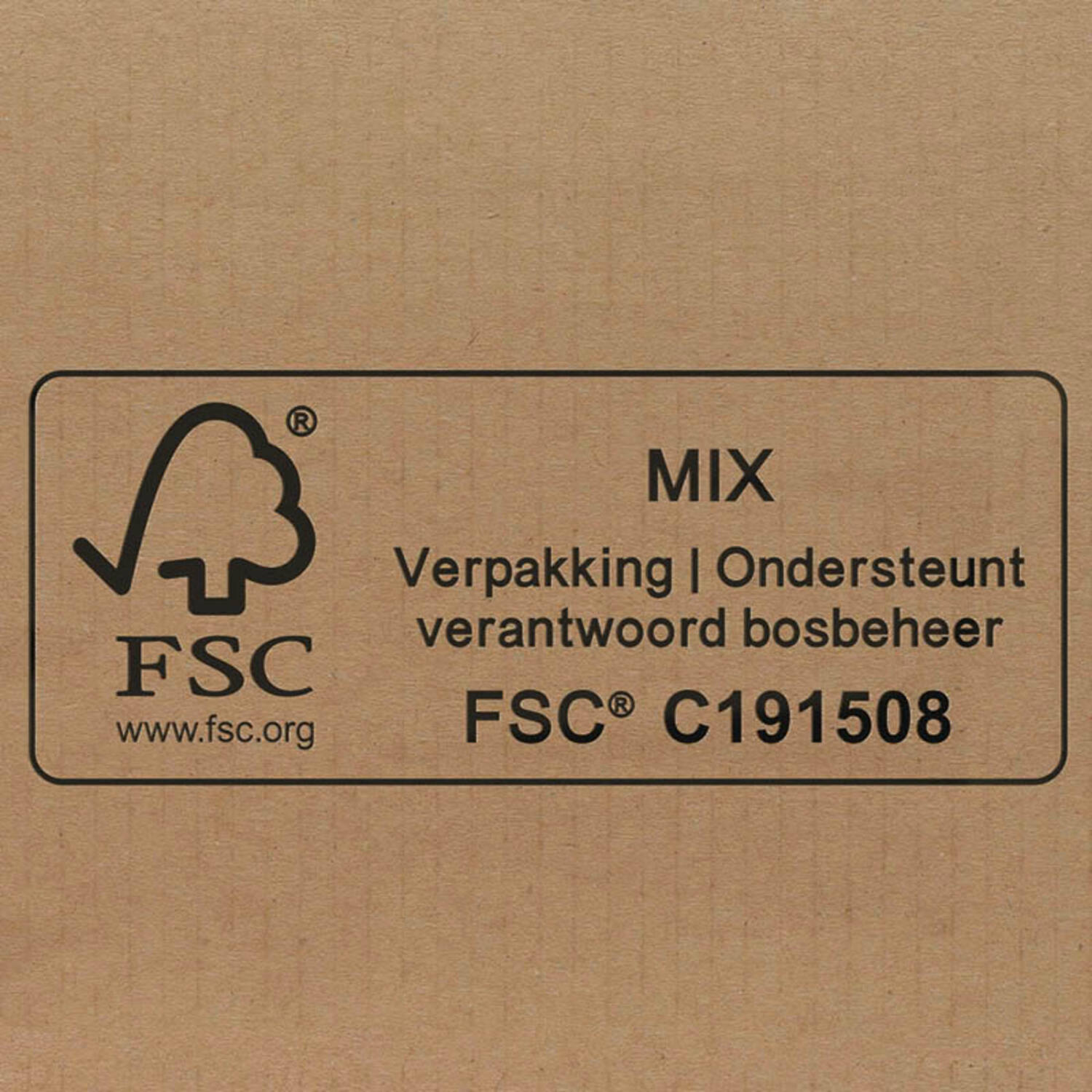 Amerikaanse vouwdozen FEFCO 0201 200x160x75mm B-golf bruin FSC