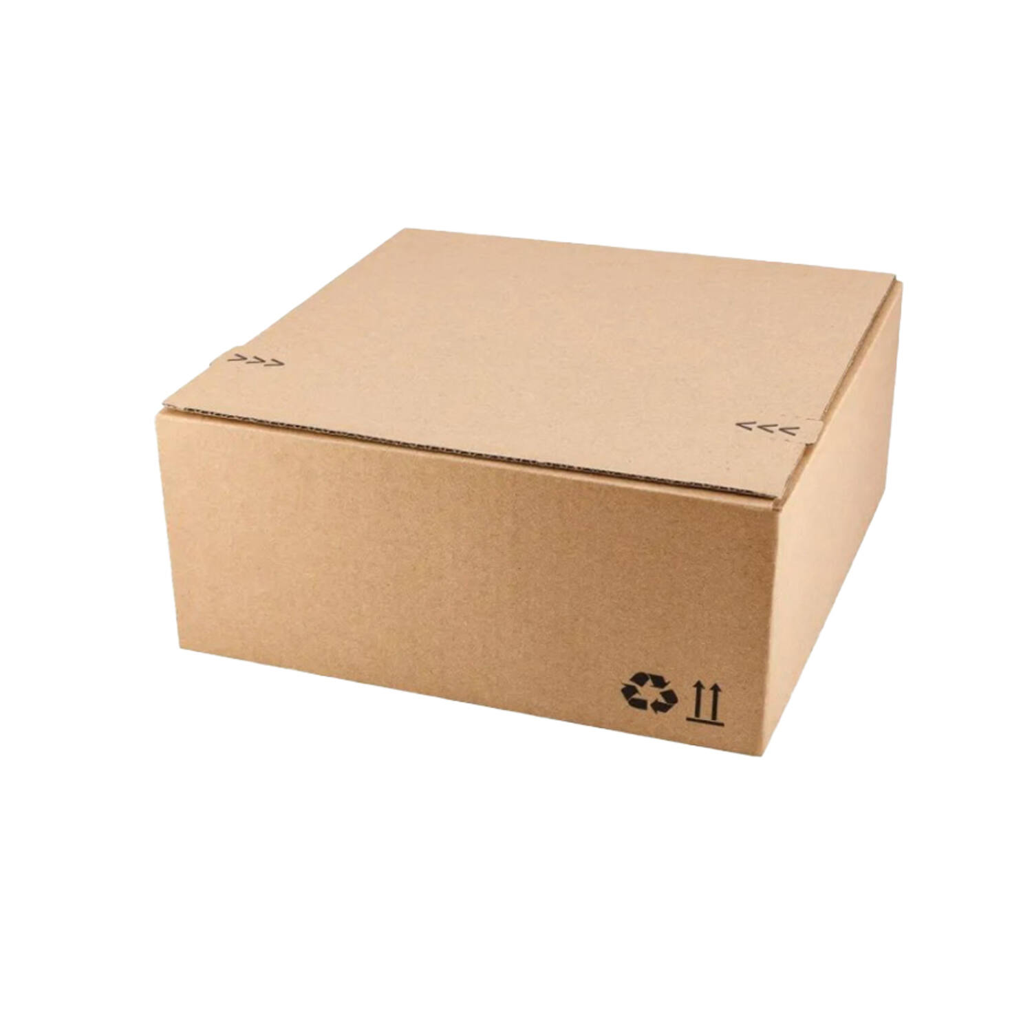 Verzendbox 3 230x160x80mm EG bruin autolock + plakstrip FSC