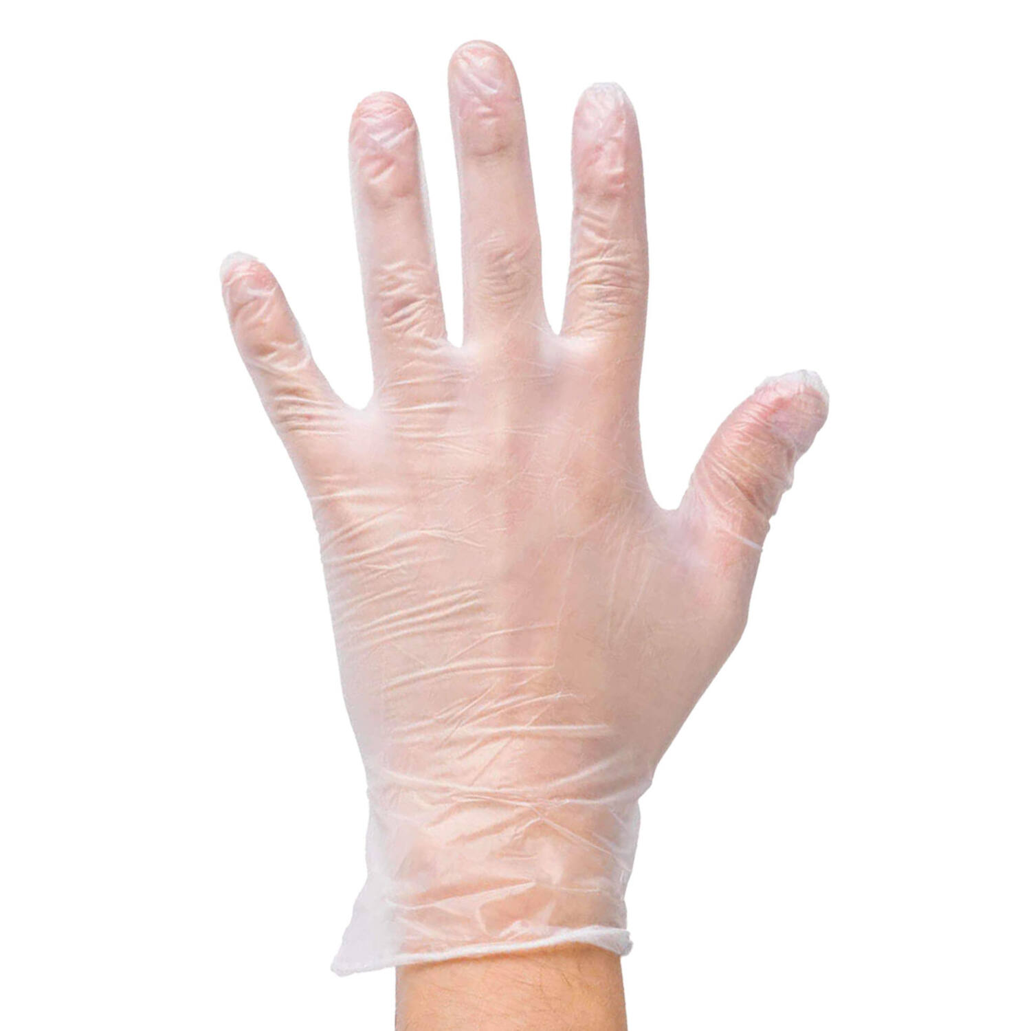Onderzoekshandschoenen ongepoederd vinyl clear maat S