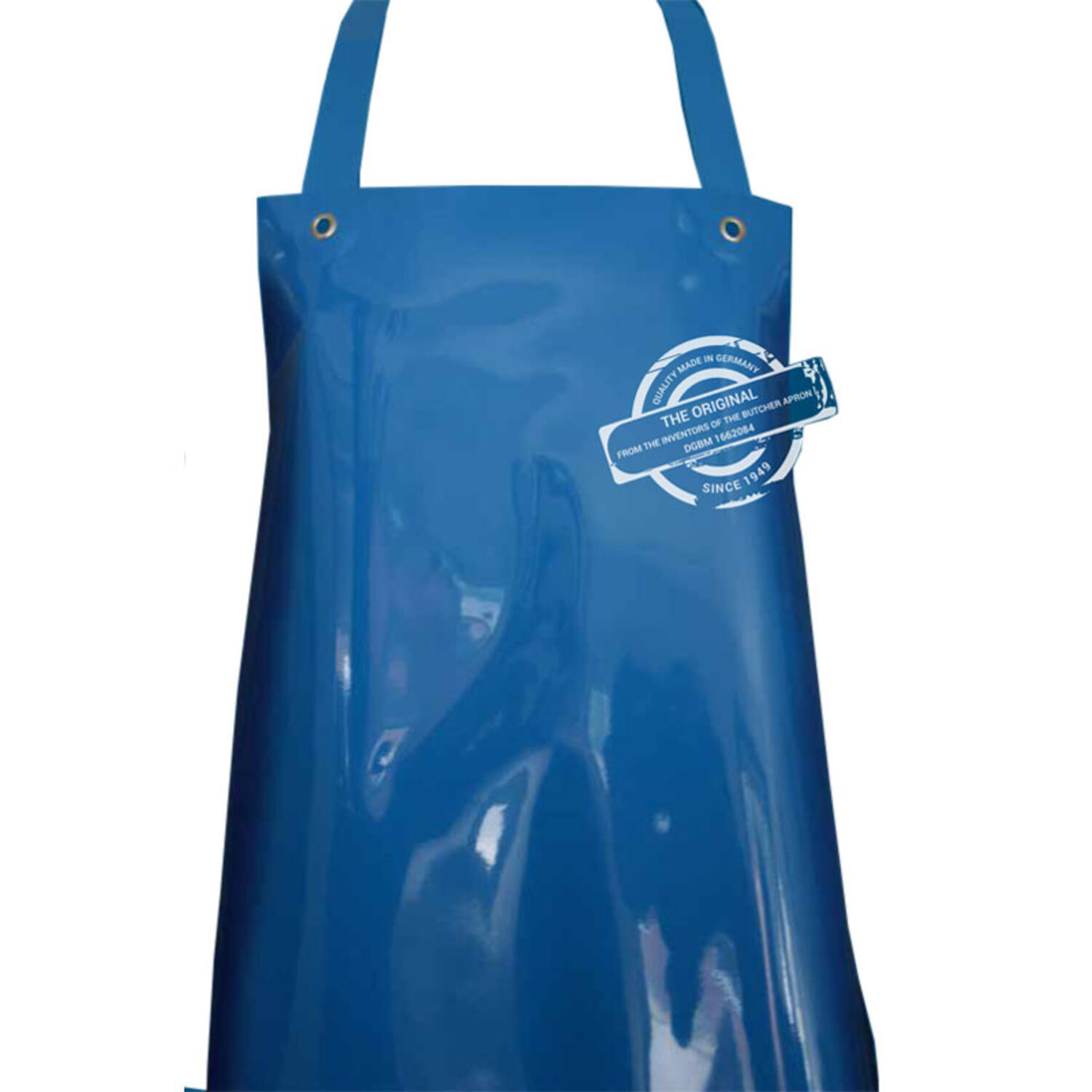 Schort PU 300mµ blauw 90x140 cm