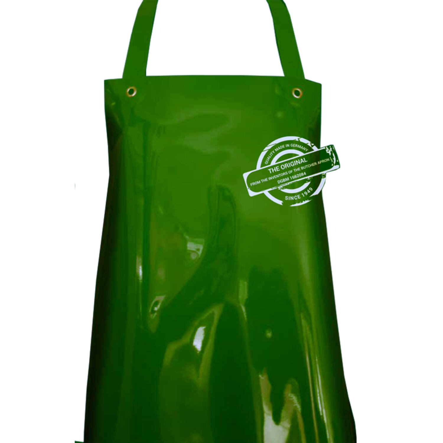 Schort PU 300mµ groen 90x140 cm