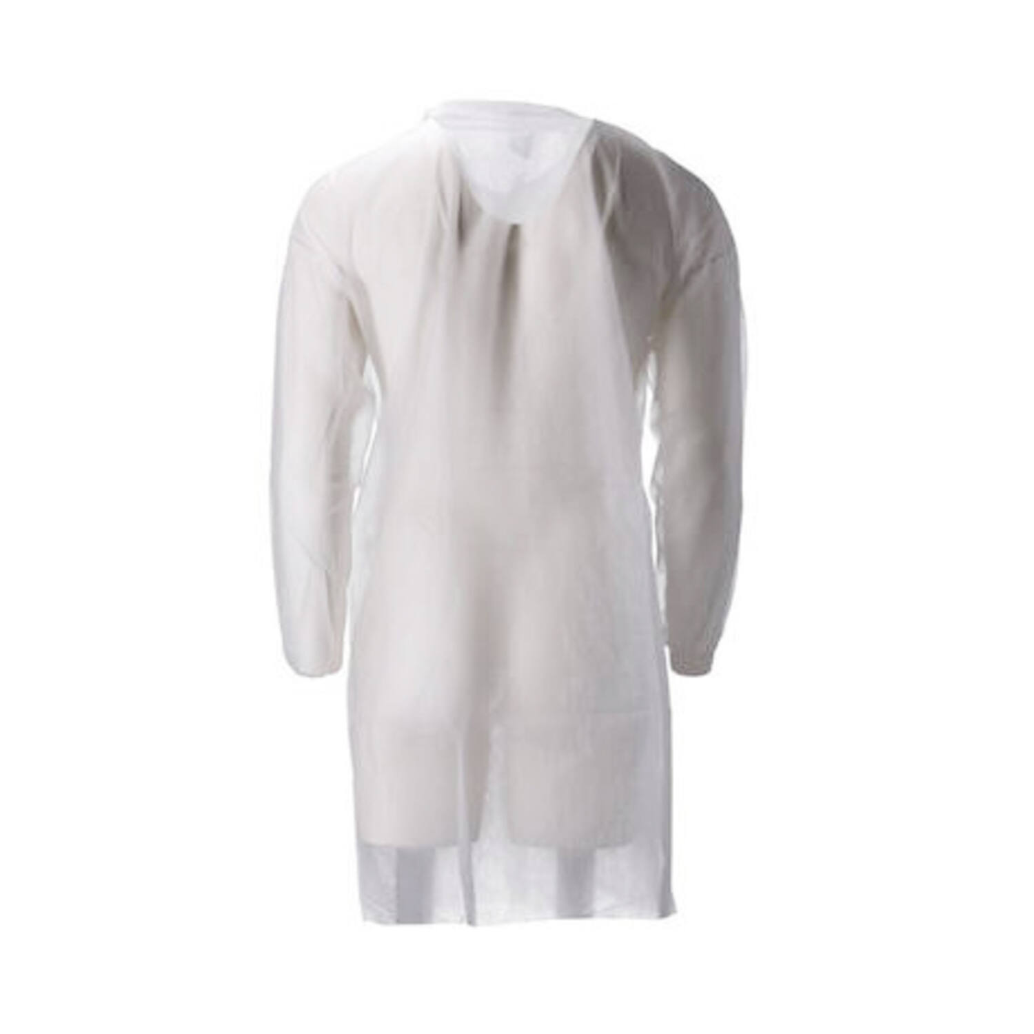 Bezoekersjas PP non-woven drukknop wit maat XXL (815177)