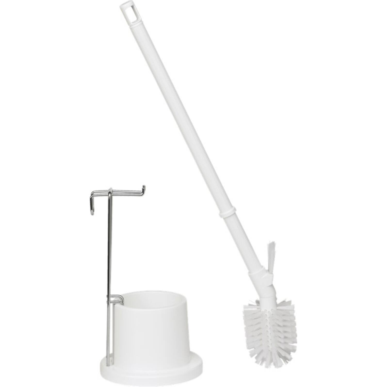 Vikan toiletborstel met houder wit ø 90 mm lengte steel + borstel: 720 mm houder: ø 130 mm (50515)