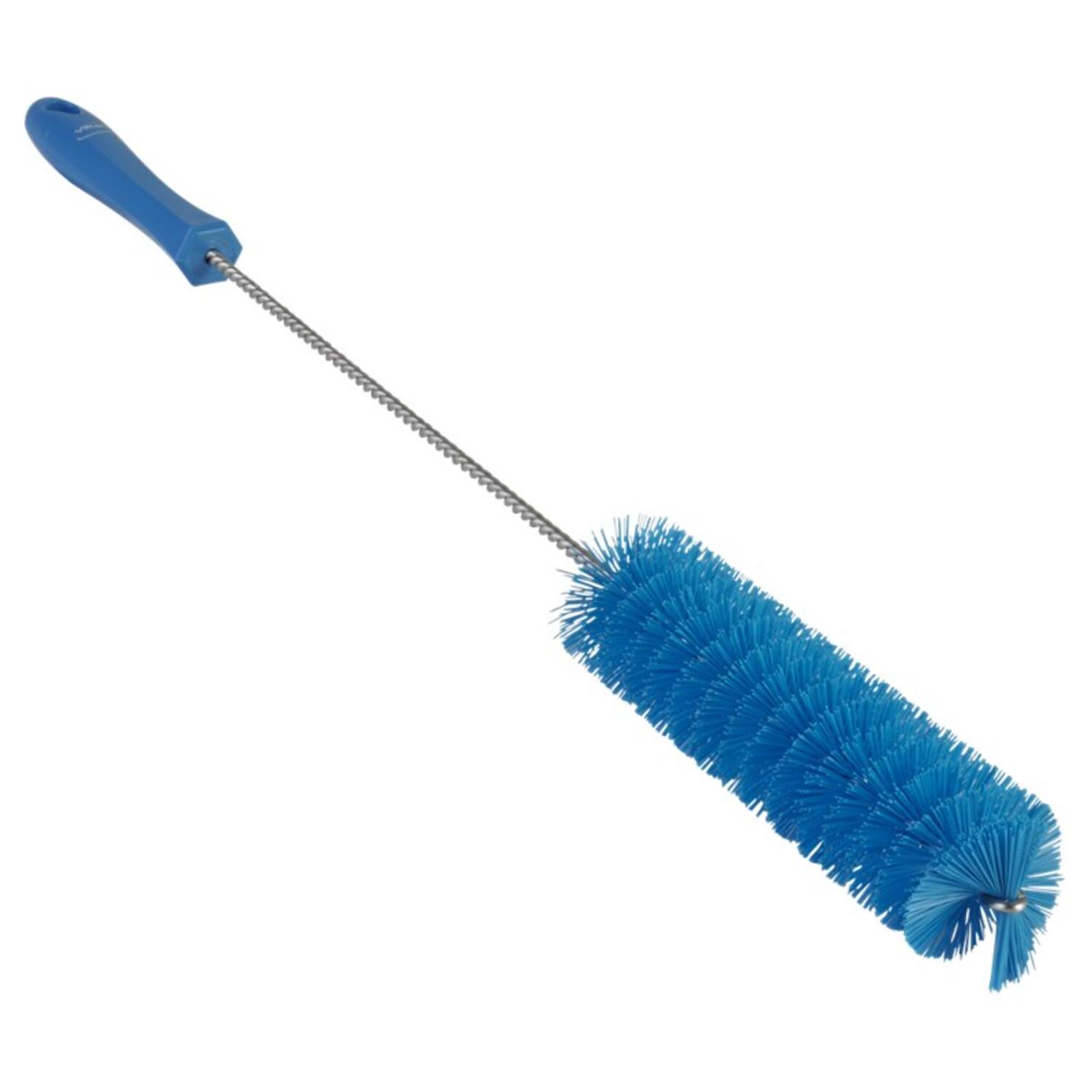 Vikan pijpborstel met handvat harde vezels blauw 510x40x40 mm (53783)