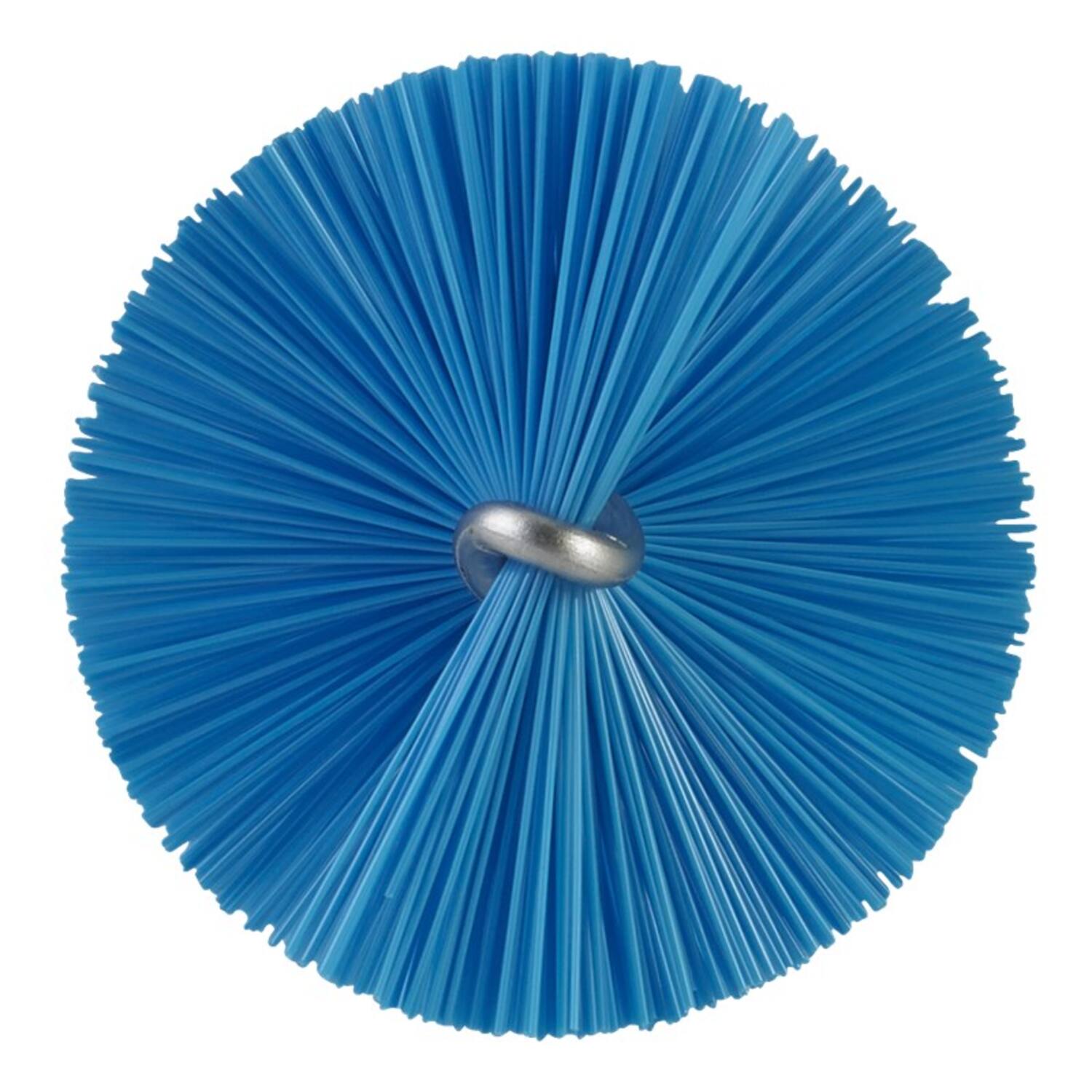 Vikan pijpborstel met handvat harde vezels blauw 510x40x40 mm (53783)
