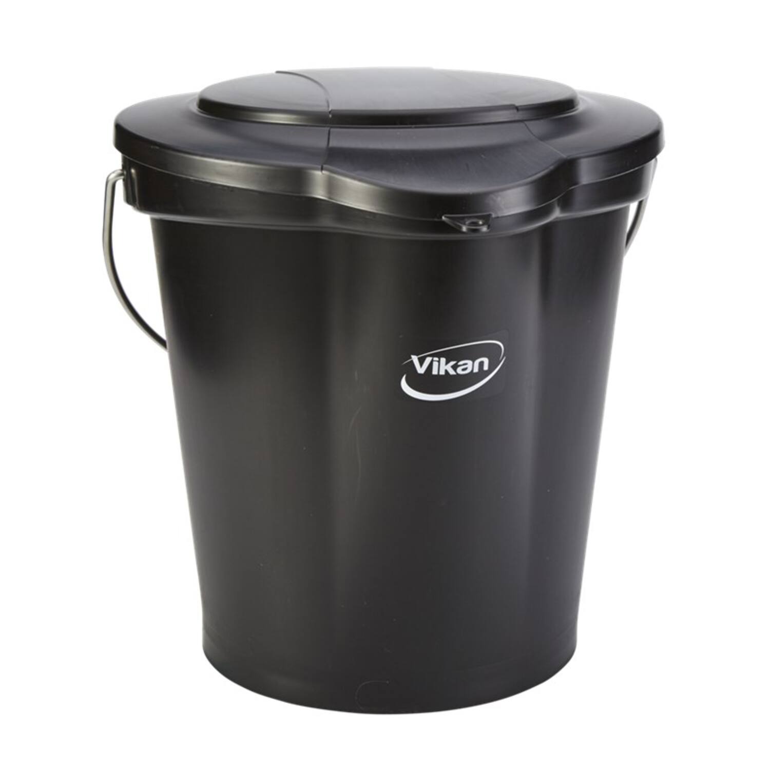 Vikan emmer maatverdeling schenktuit zwart 12 liter (56869)