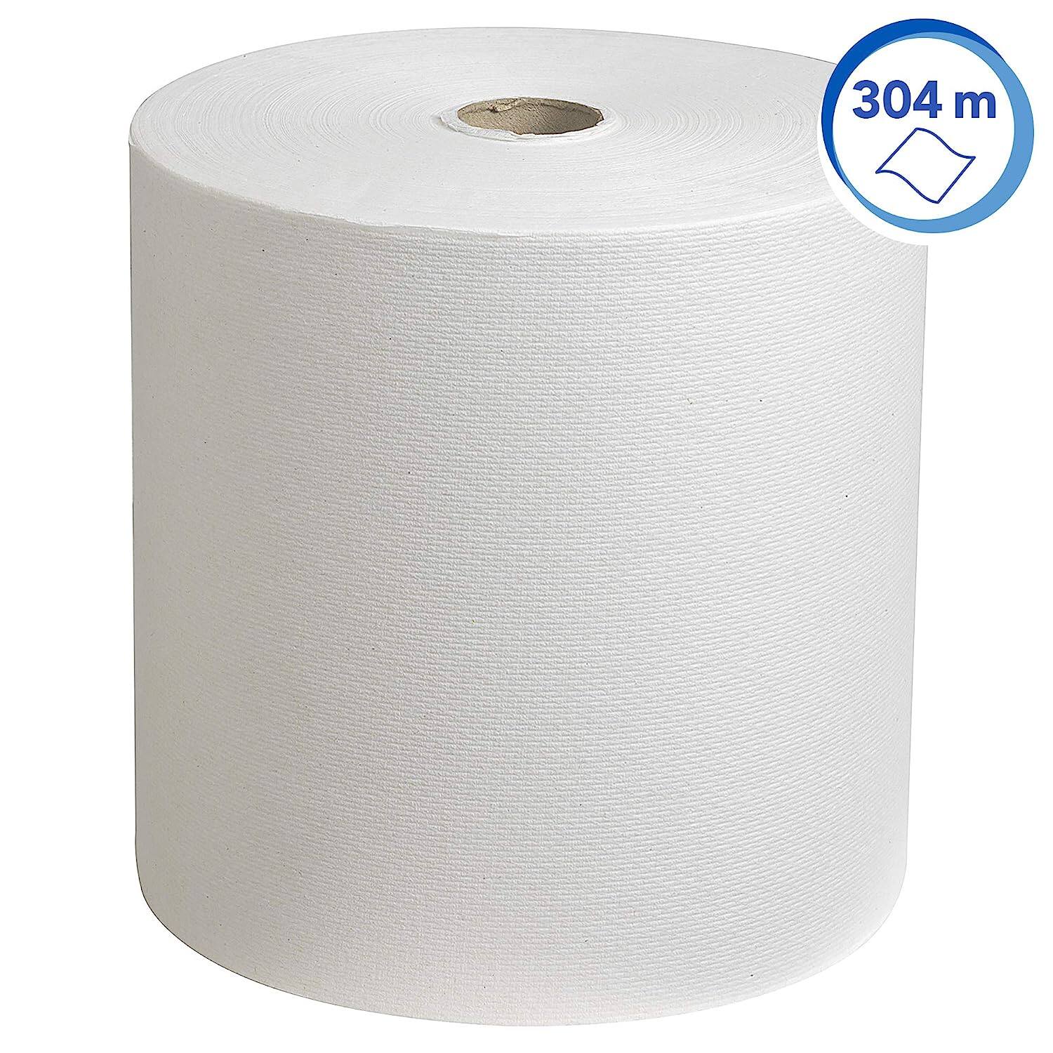 Handdoekrol Scott 1-laags wit 19,8cm x 304m