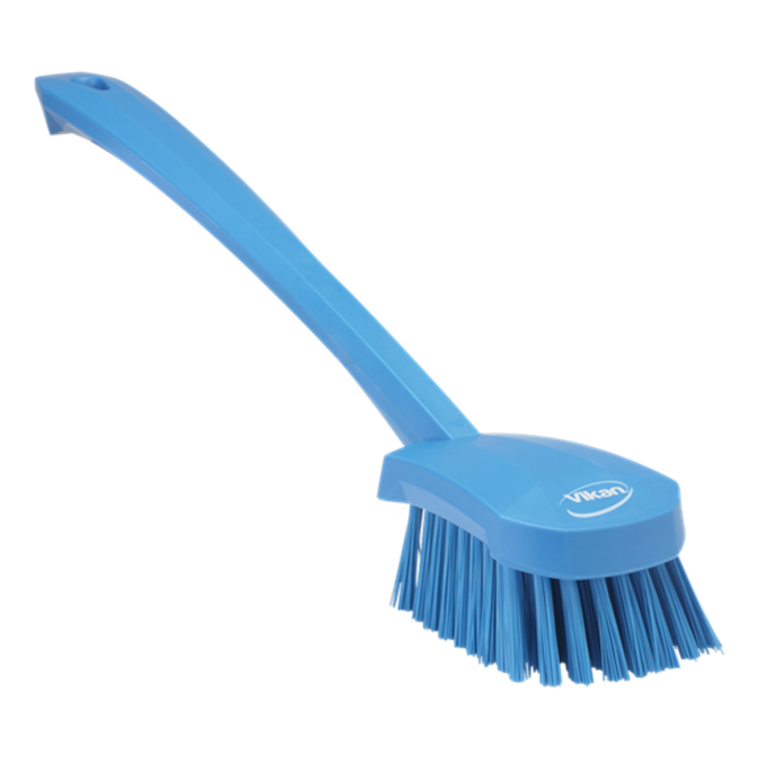 Vikan afwasborstel lange steel harde vezels blauw 415x75x71 mm (41863)