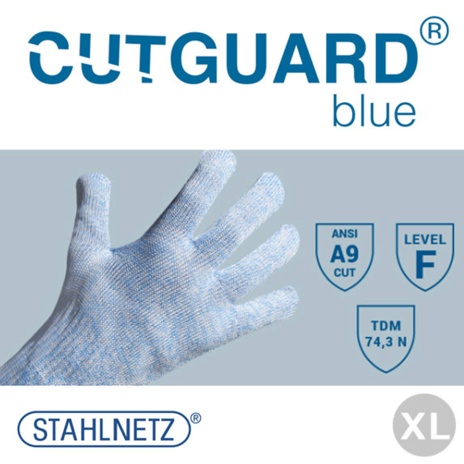 Snijhandschoen cutguard blauw maat 10 (XL)