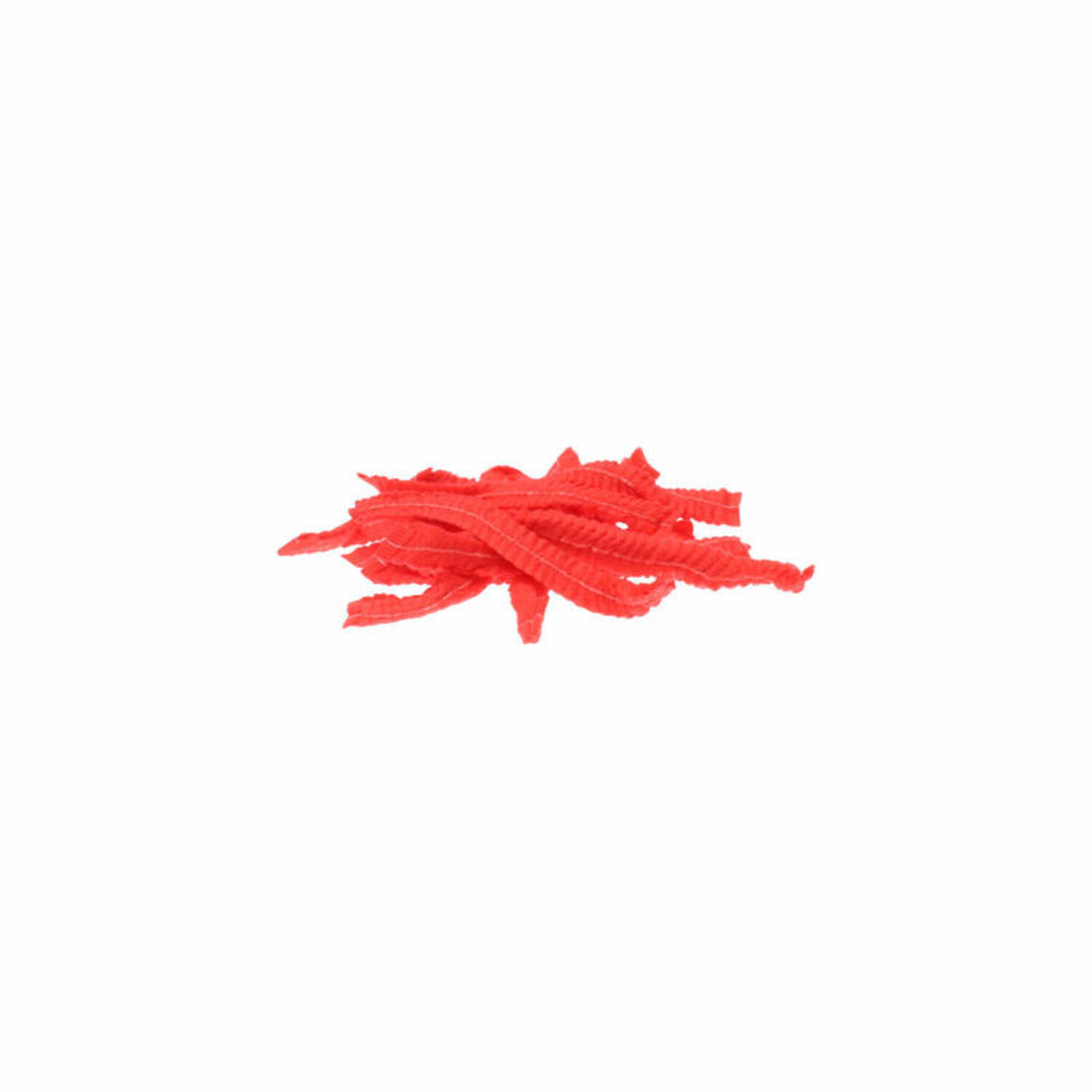 Haarnet wokkels PP non-woven enkel elastiek rood 52 cm