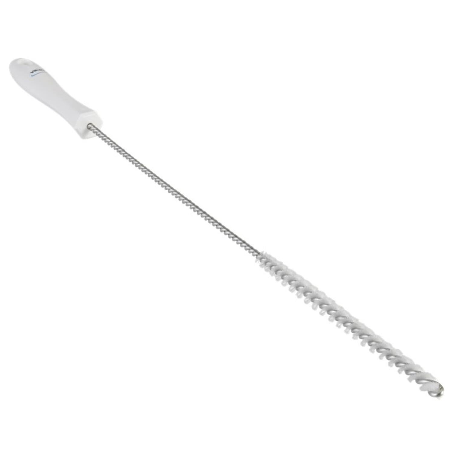 Vikan pijpborstel met handvat harde vezels wit 480x22x22 mm (53755)