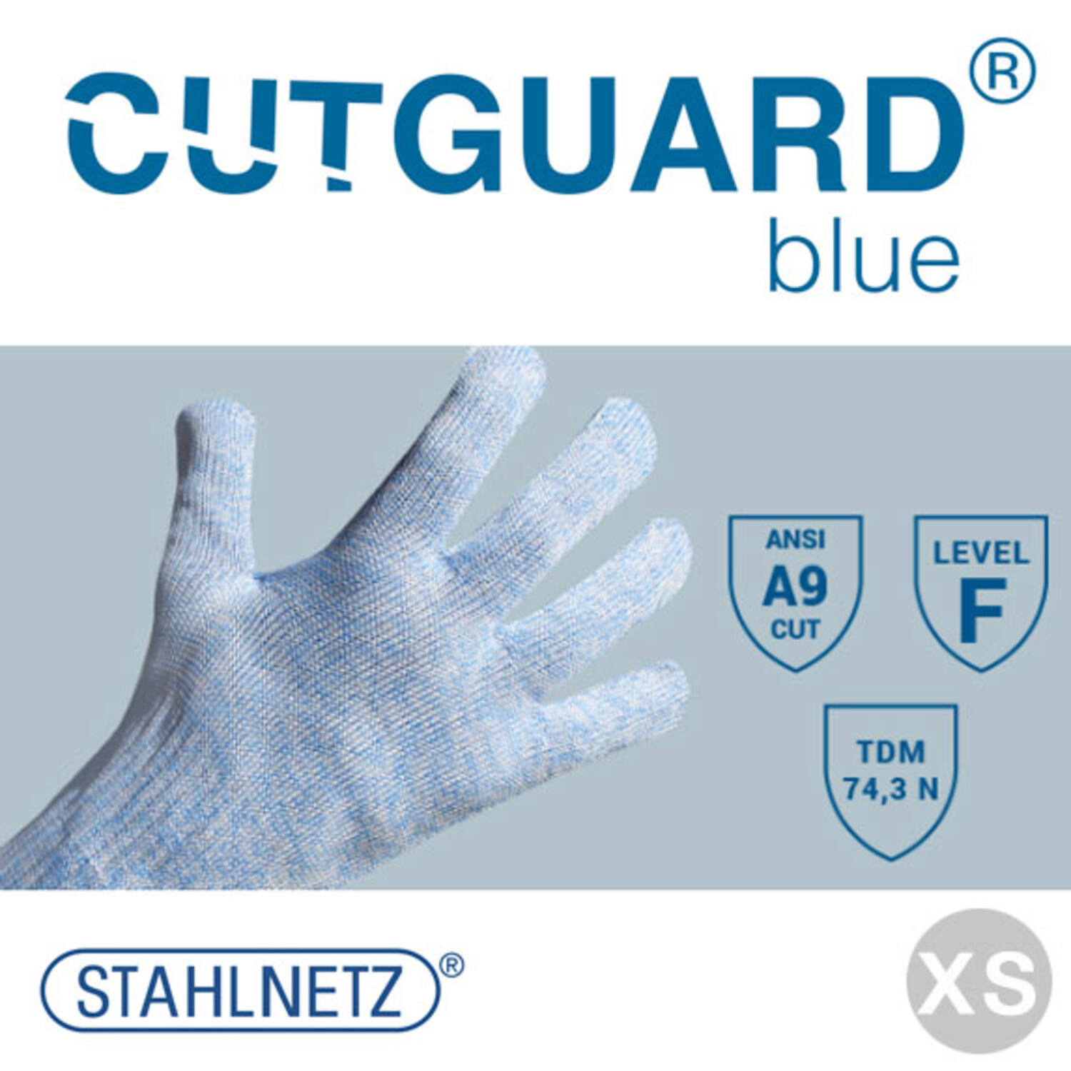 Snijhandschoen cutguard blauw maat 6 (XS) (9290)