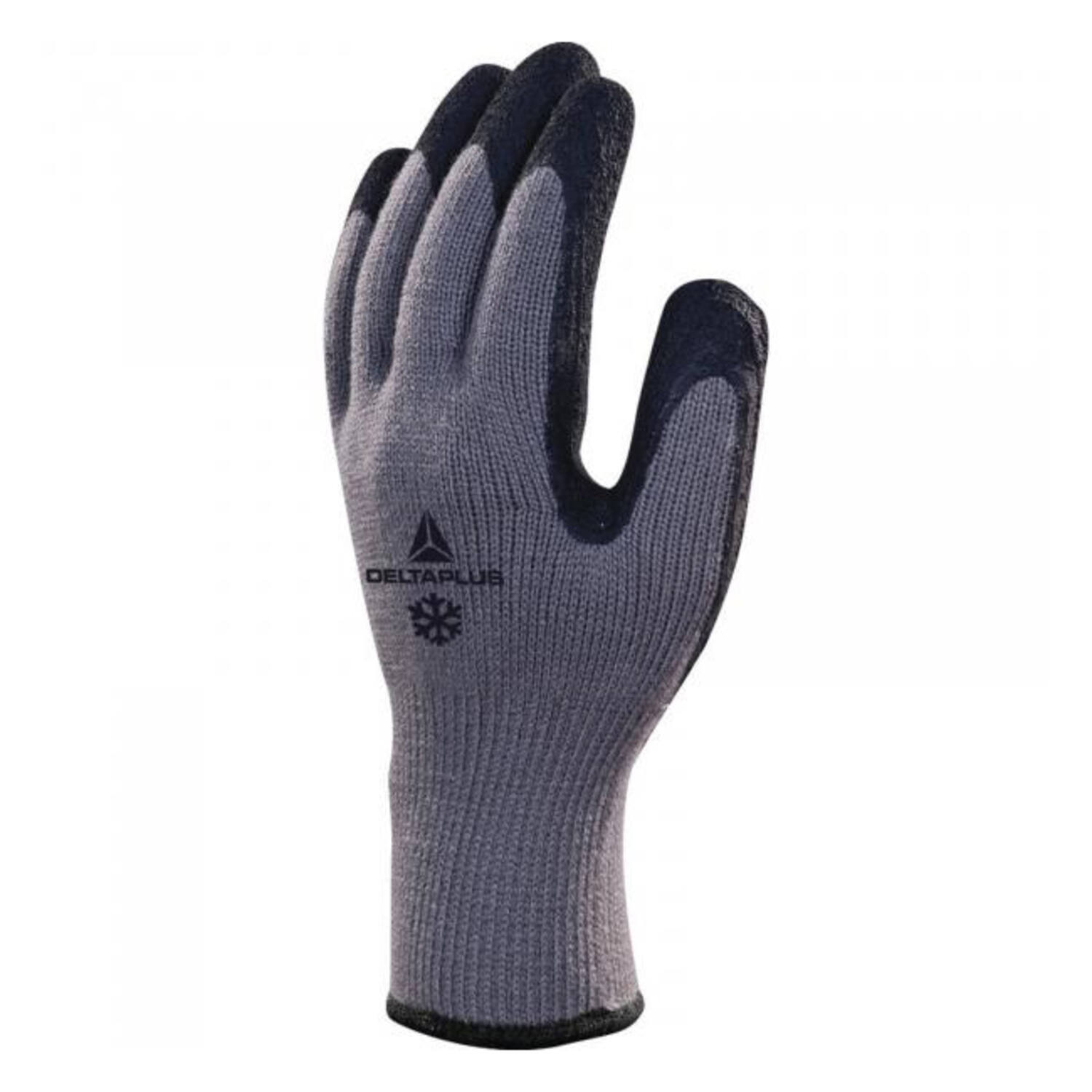Handschoenen Deltaplus nitril grijs/zwart maat 10 (XL) (12 paar)