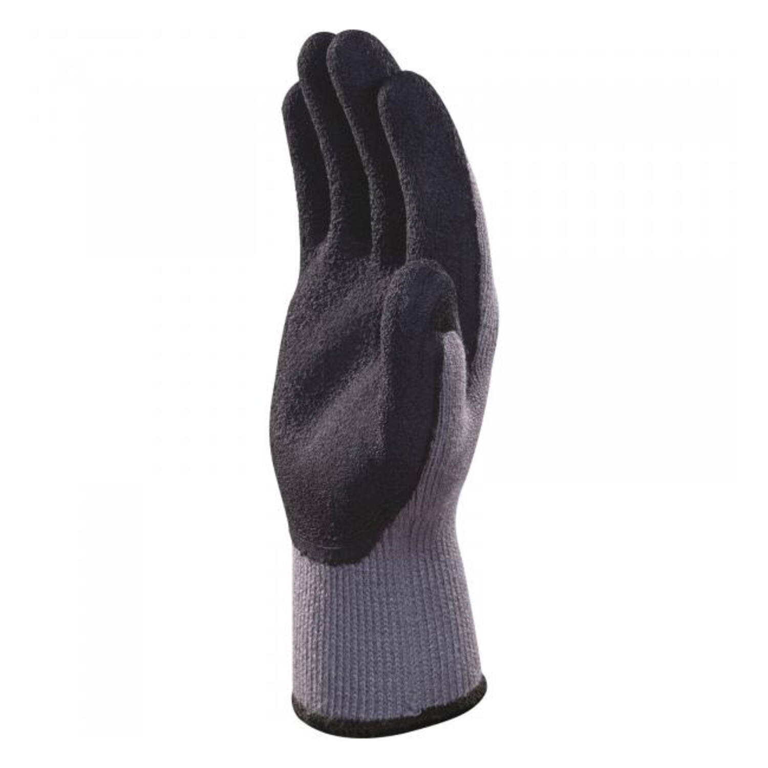 Handschoenen Deltaplus nitril grijs/zwart maat 10 (XL) (12 paar)