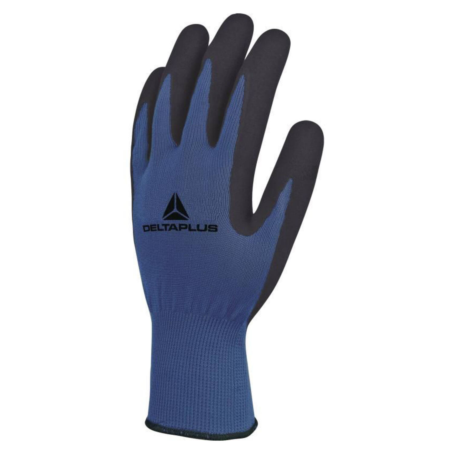 Handschoenen Deltaplus nitril blauw/zwart maat 10 (XL) (12 paar)
