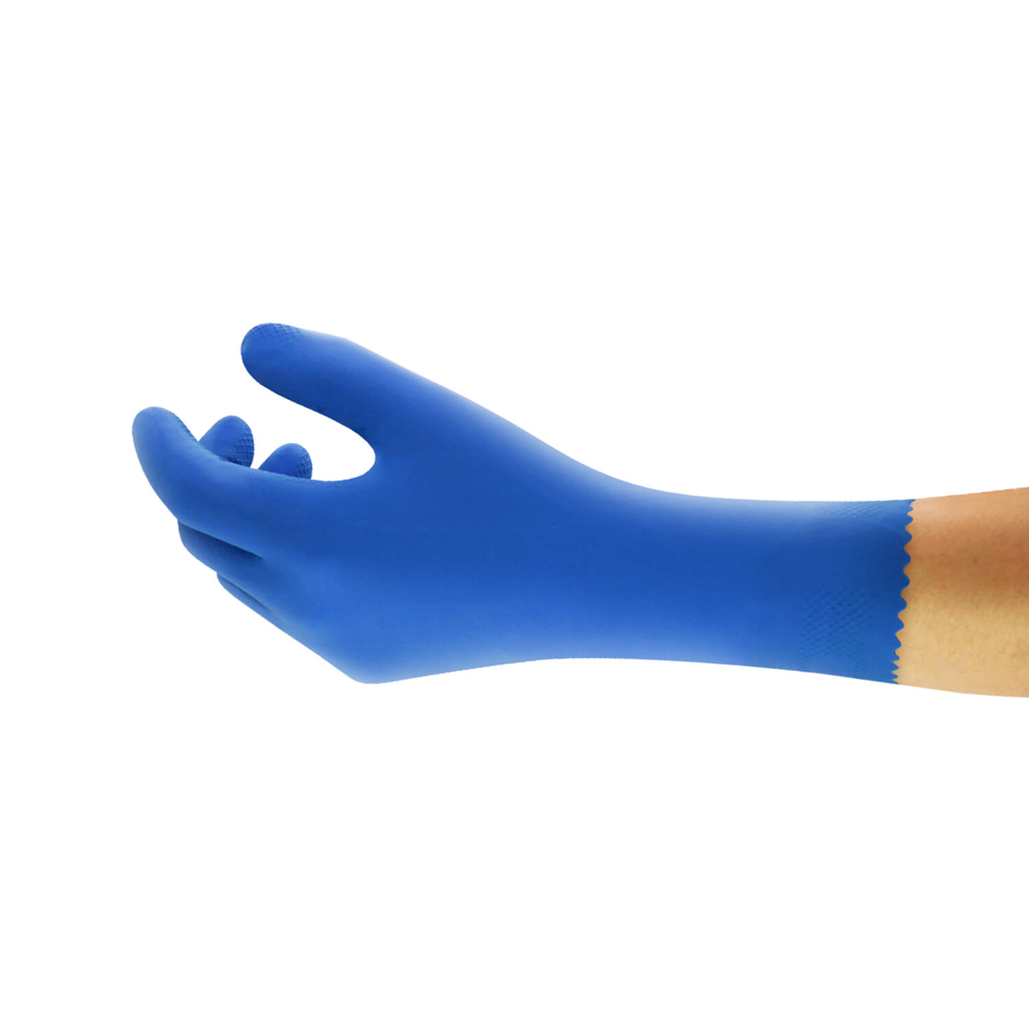 Handschoenen Ansell latex blauw maat 8 (19060208)