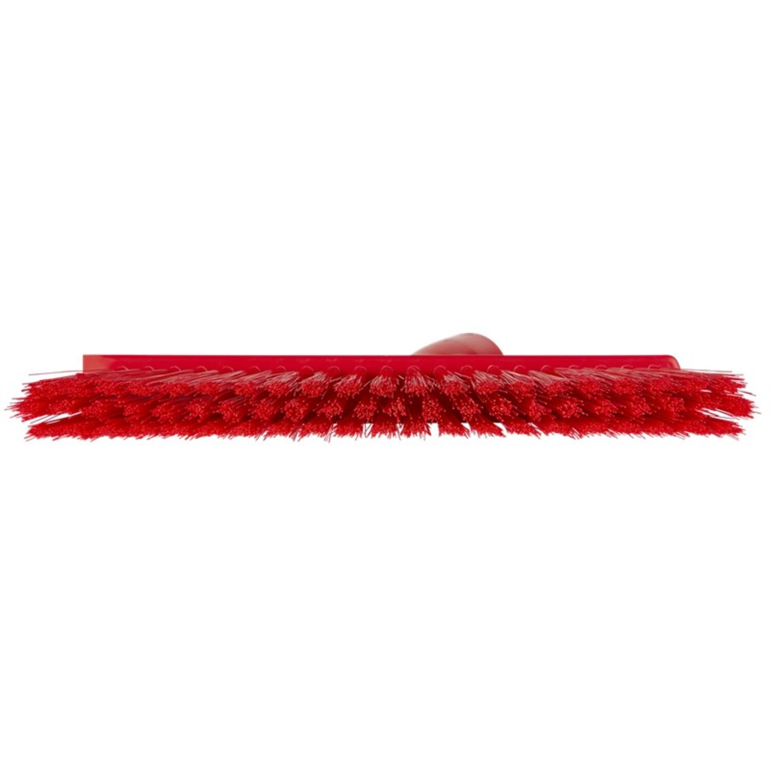 Vikan stofferbezem met haakse schroefdraad medium rood 250x120x30 mm (31034)