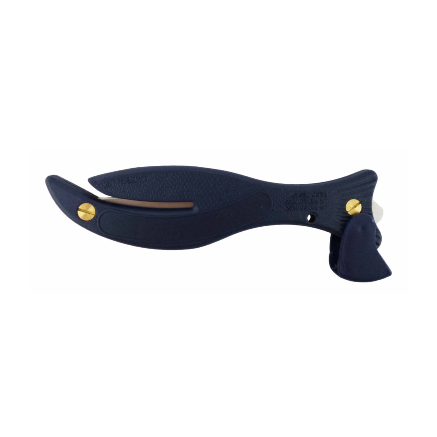 Fish 200MT Veiligheidsmes detecteerbaar blauw met tape cutter