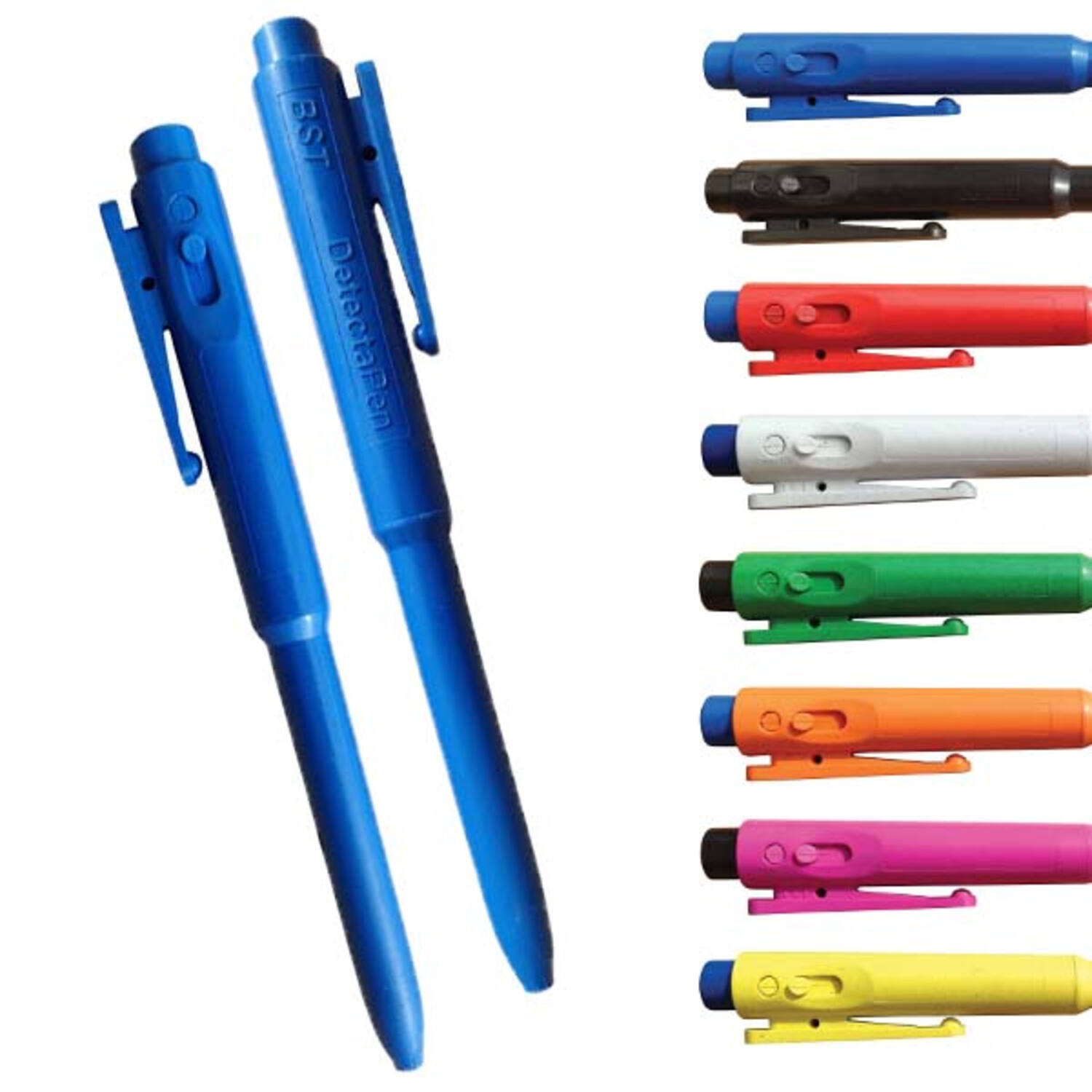 Detectapennen behuizing blauw inkt blauw met clip (RG-RPC-BL)