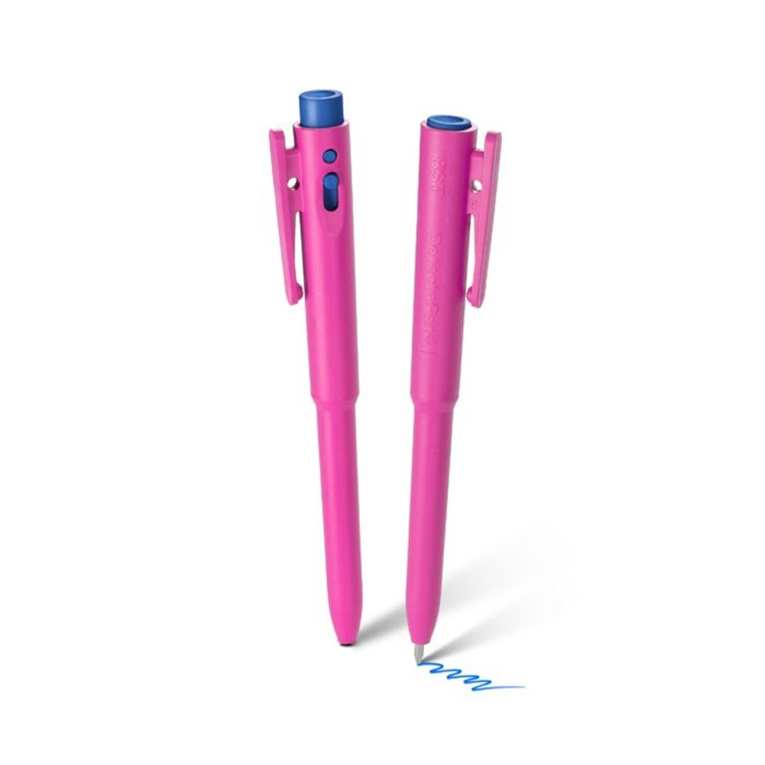 Detectapennen (J800) behuizing roze inkt blauw XDETECT met clip