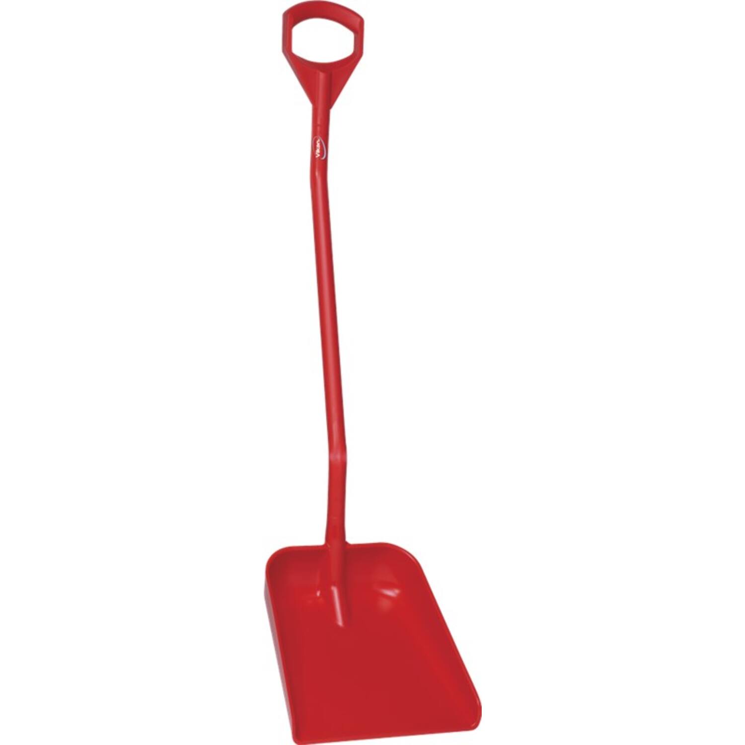Vikan schep ergonomische steel 1.310 mm groot blad rood 380x340 mm (56014)