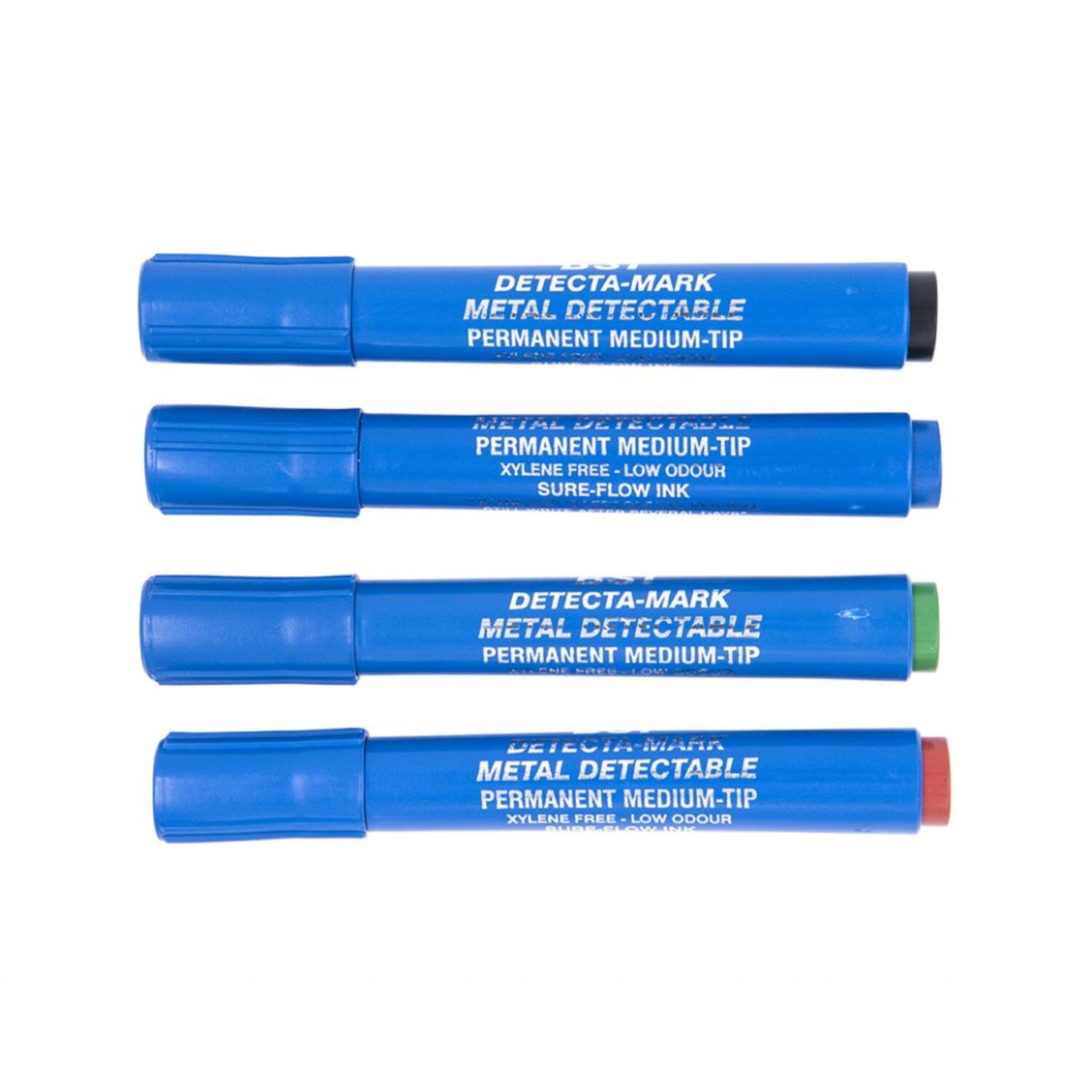 Detecta-Mark permanente markers detecteerbaar behuizing blauw inkt groen