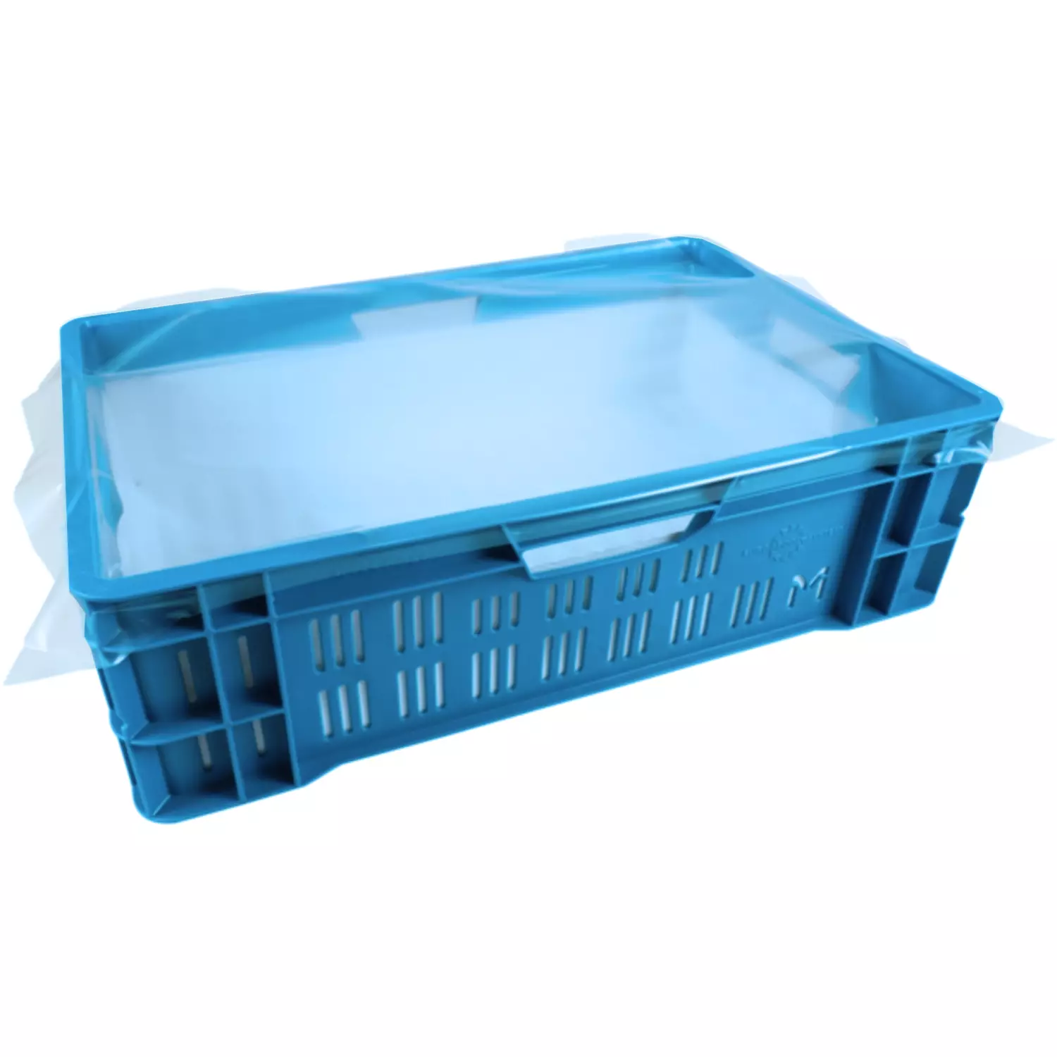 HDPE vellen blauw 70x40+3 cm op blok 15mµ