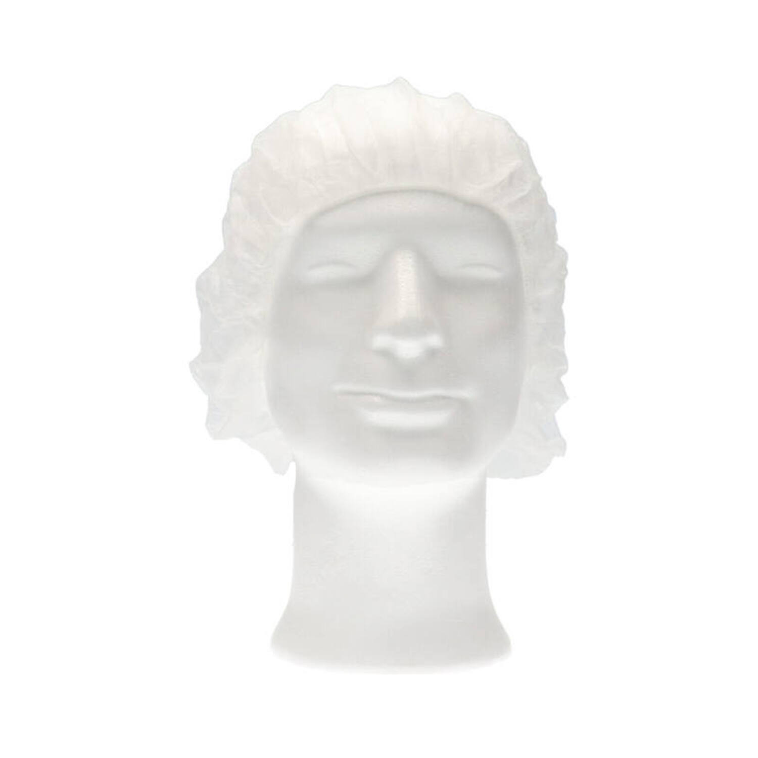 Haarnet baret PP non woven wit 53 cm (1015)