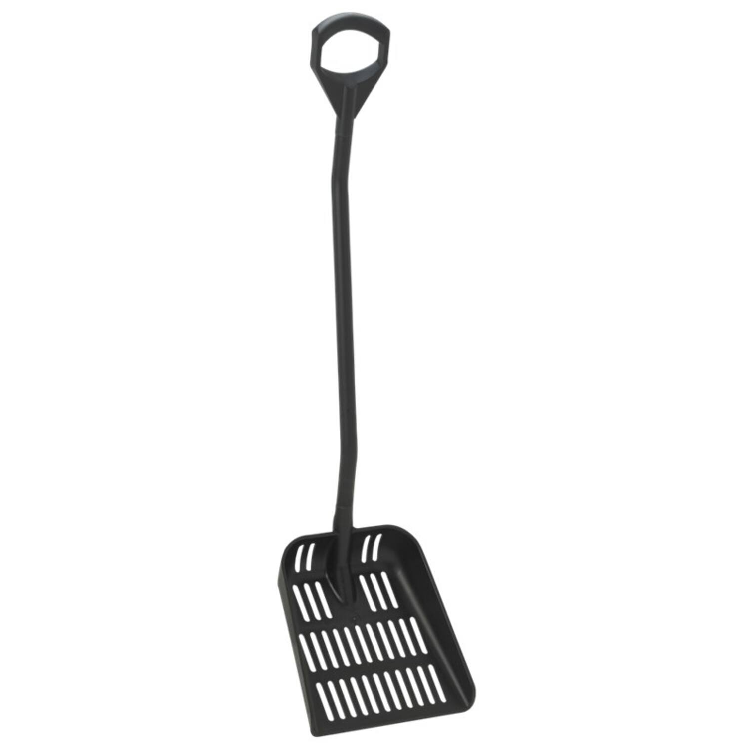 Vikan uitlekschep met groot blad zwart steel 1.305 mm blad 380x340 mm (56049)
