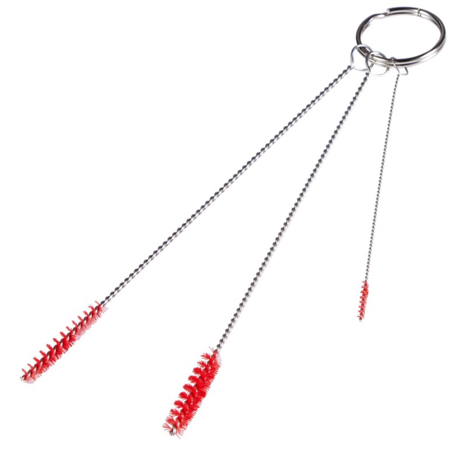 Vikan pijpborstelset smal zacht aan ring rood ø 2 x 90 mm en ø 5 en ø 6 x 140 mm (53624)