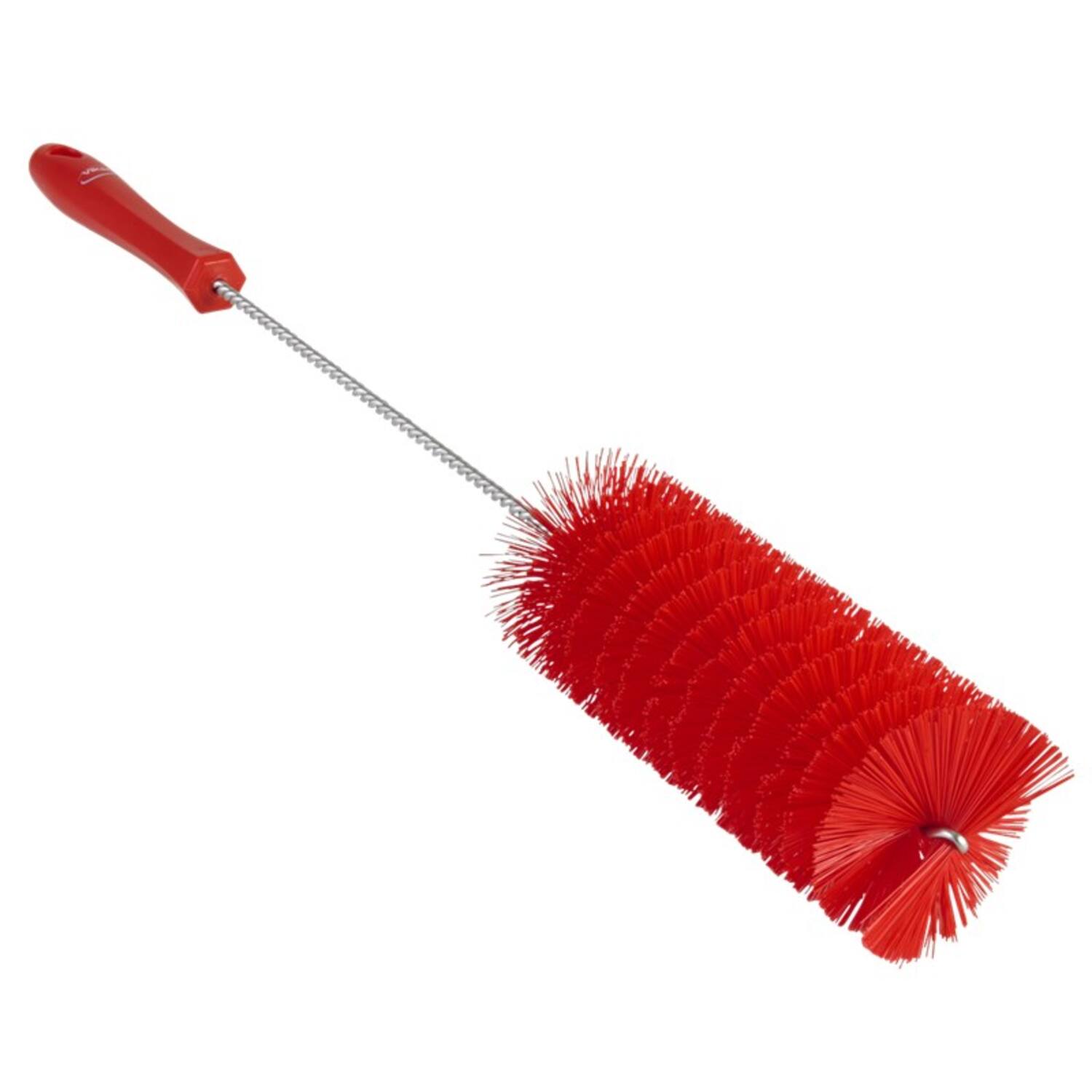 Vikan pijpborstel met handvat medium vezels rood 510x65x60 mm (53704)