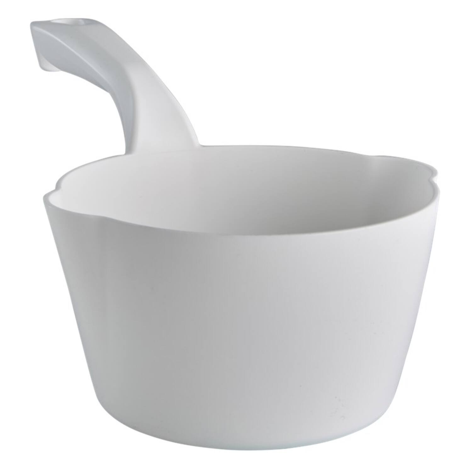 Vikan ronde handschep met schenktuit 1 liter wit 295x70x95 mm (56815)