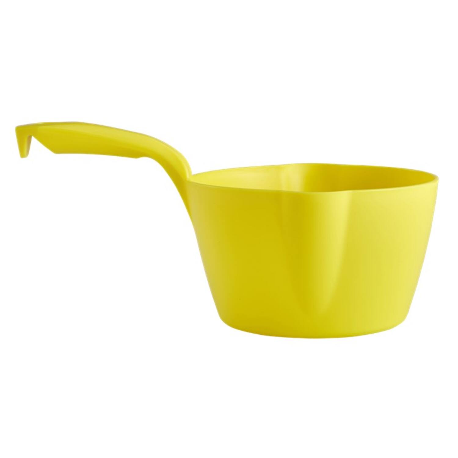 Vikan ronde handschep met schenktuit 2 liter geel 330x210x115 mm (56826)