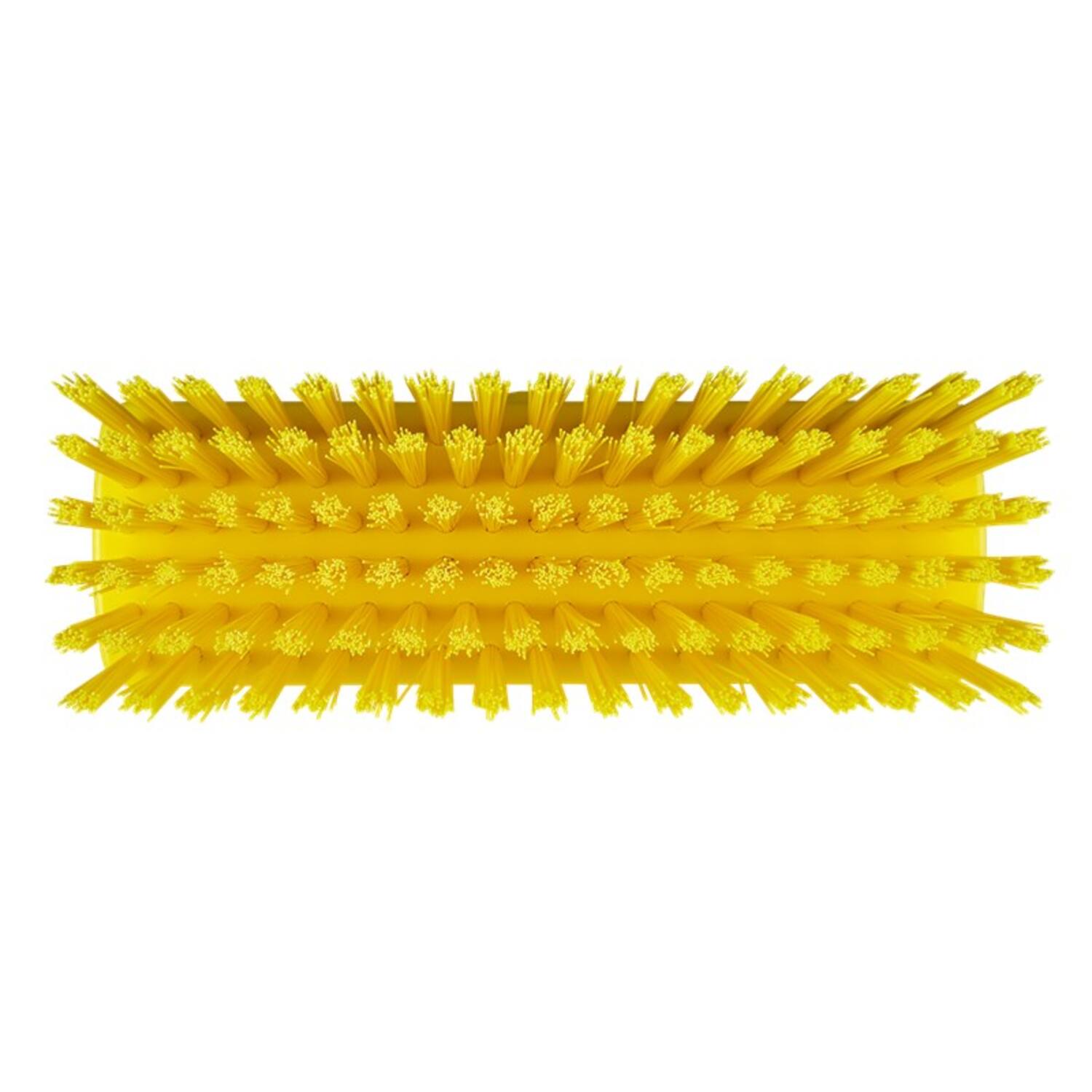Vikan compacte vloerschrober/wandschrobber harde vezels geel 255x75x115 mm (70426)