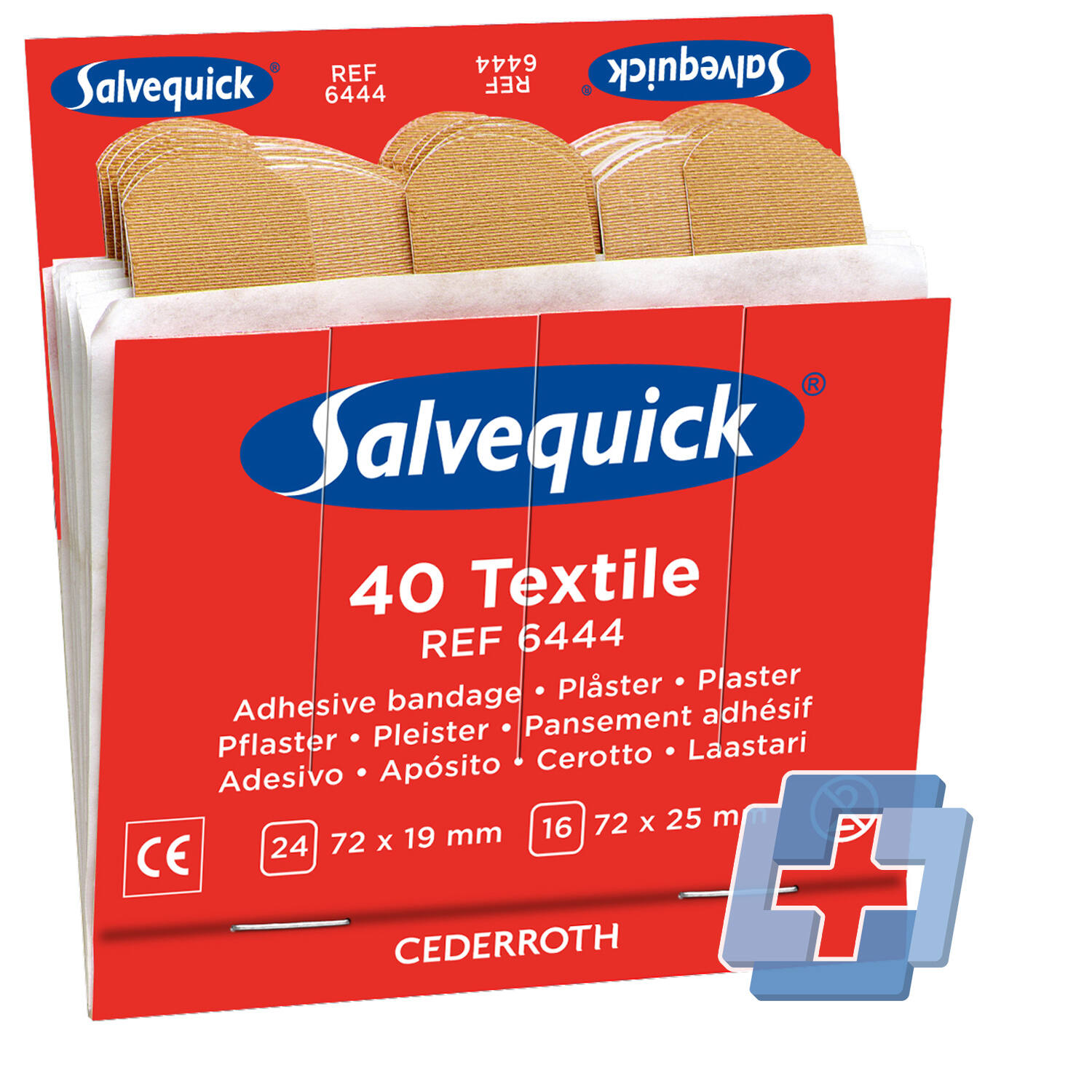 Salvequick navulling pleisters textiel 6x40 stuks (6444)