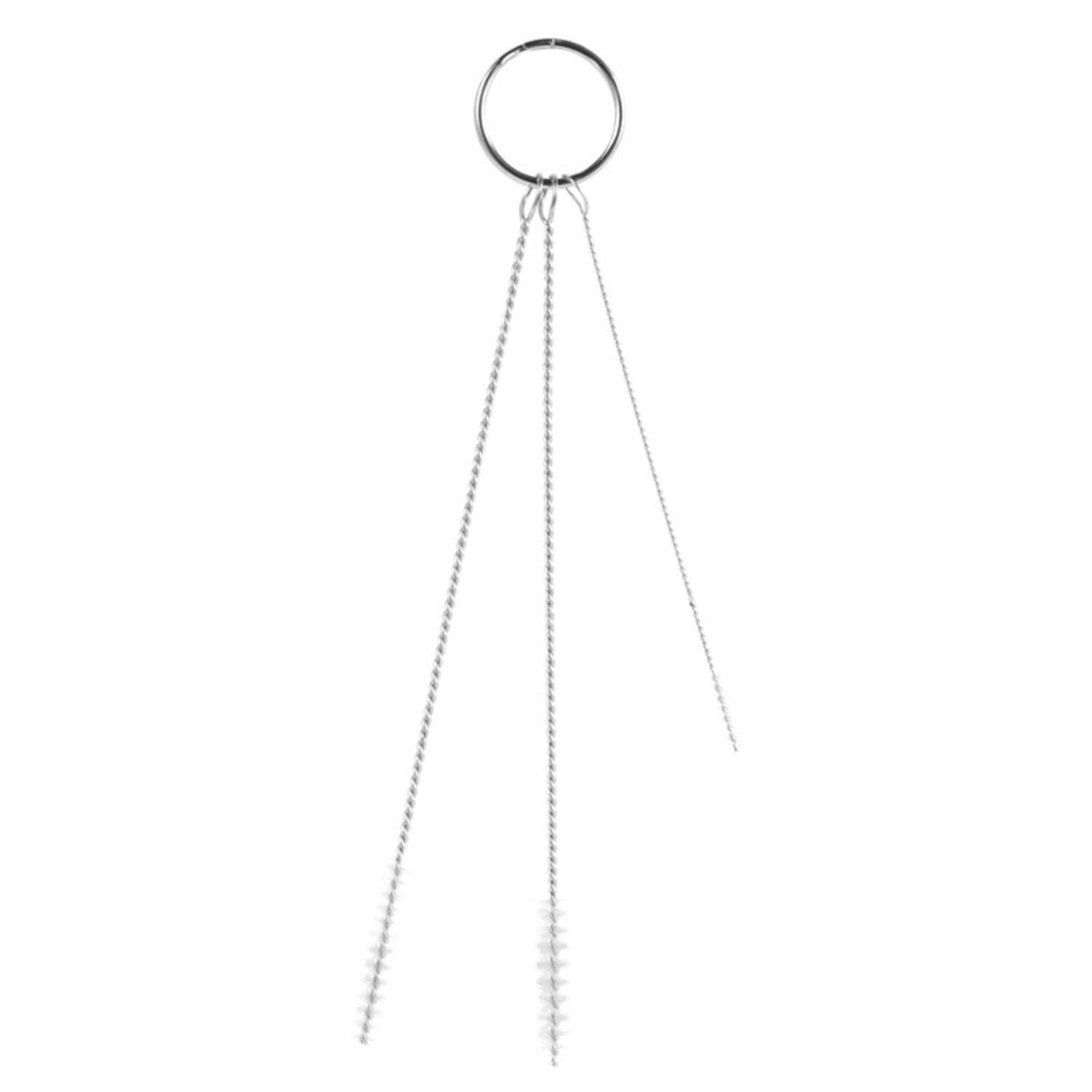 Vikan pijpborstelset smal zacht aan ring wit ø 2 x 90 mm en ø 5 en ø 6 x 140 mm (53625)