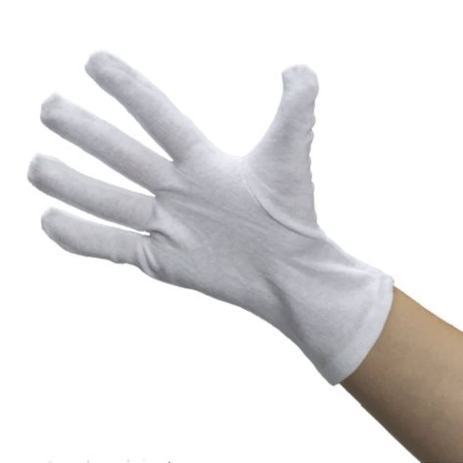 Handschoenen interlock (sinterklaashandschoen) wit maat 9
