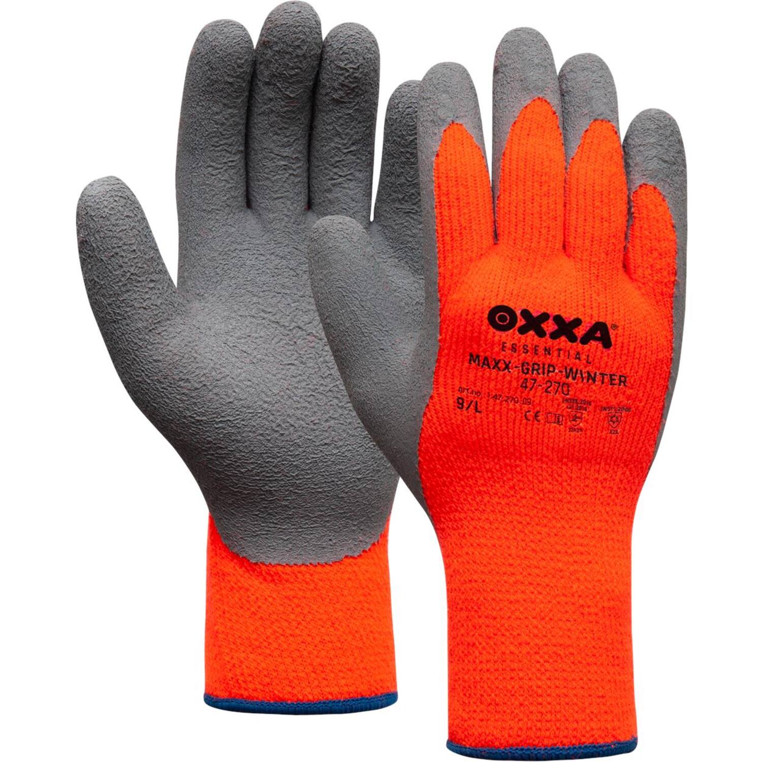 Handschoenen OXXA® Max Gripp winter 47-280 grijs/oranje maat XXL (11) (14727011)