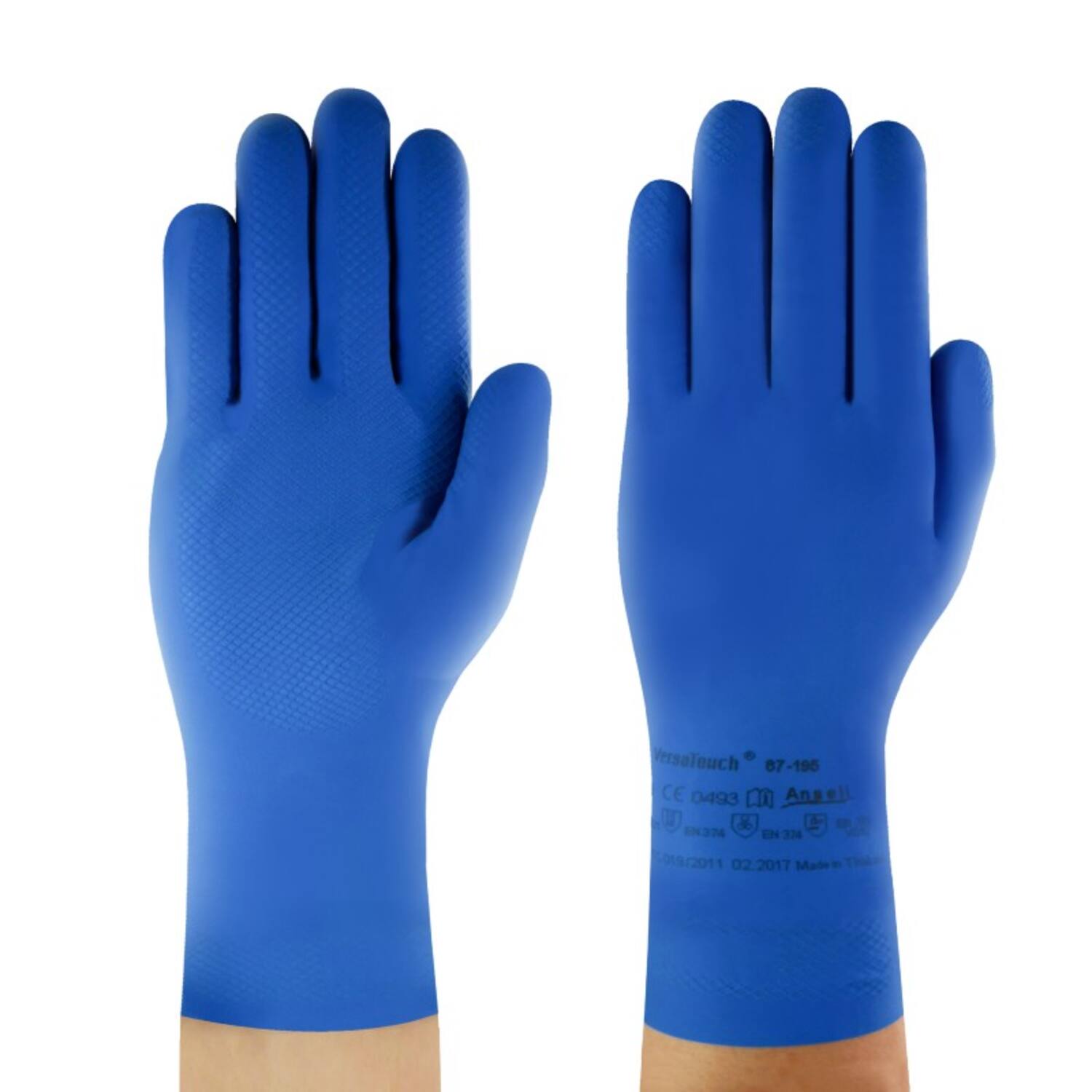 Handschoenen Ansell Alpha Tec 87-195 blauw maat 7½-8 (19085908)