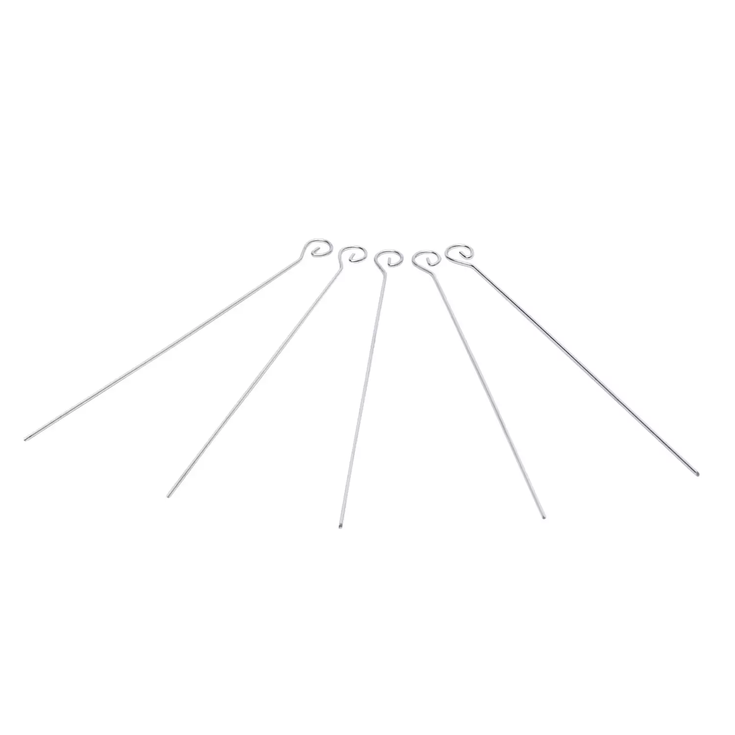 Barbecuepennen metaal rvs 25 cm