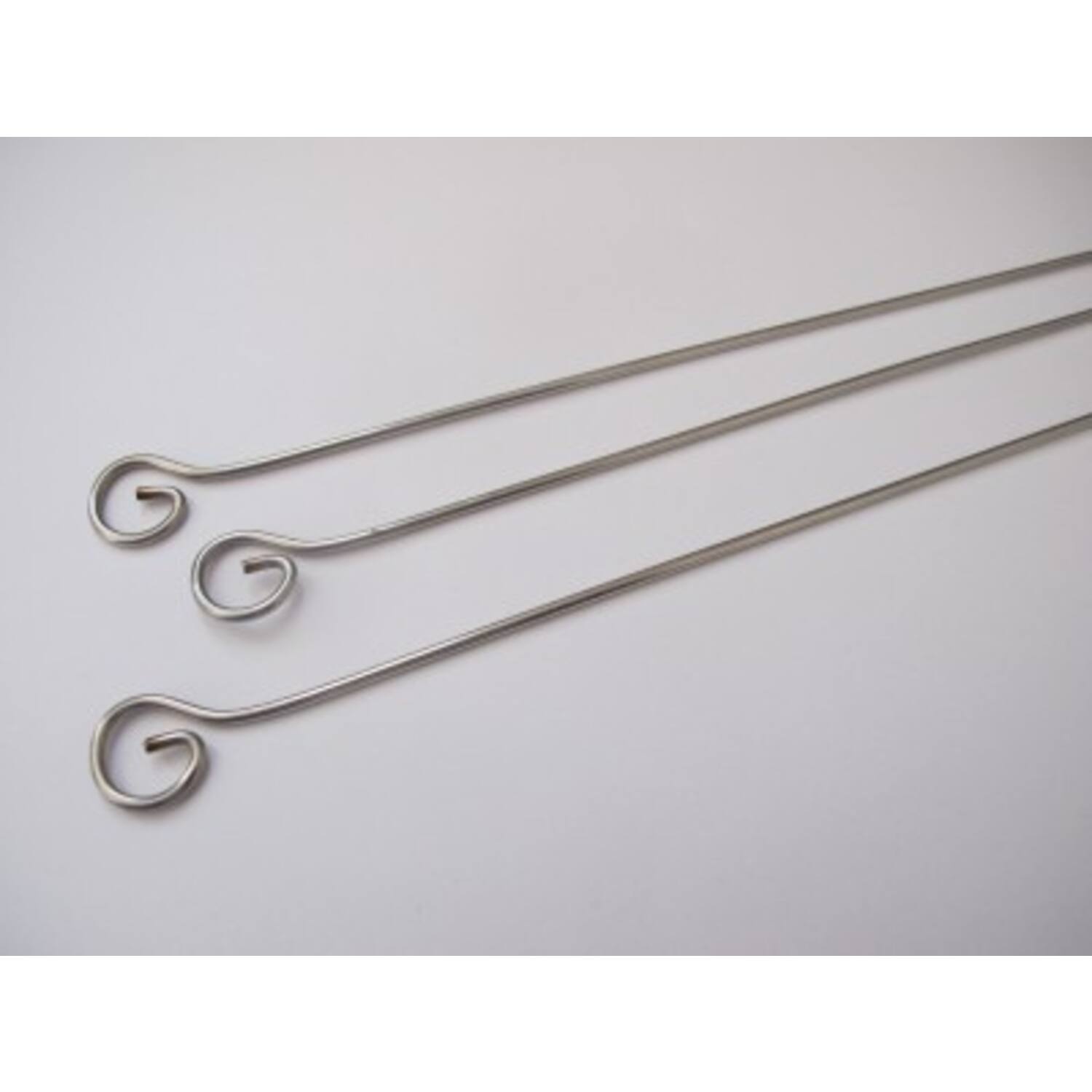 Barbecuepennen metaal rvs 25 cm