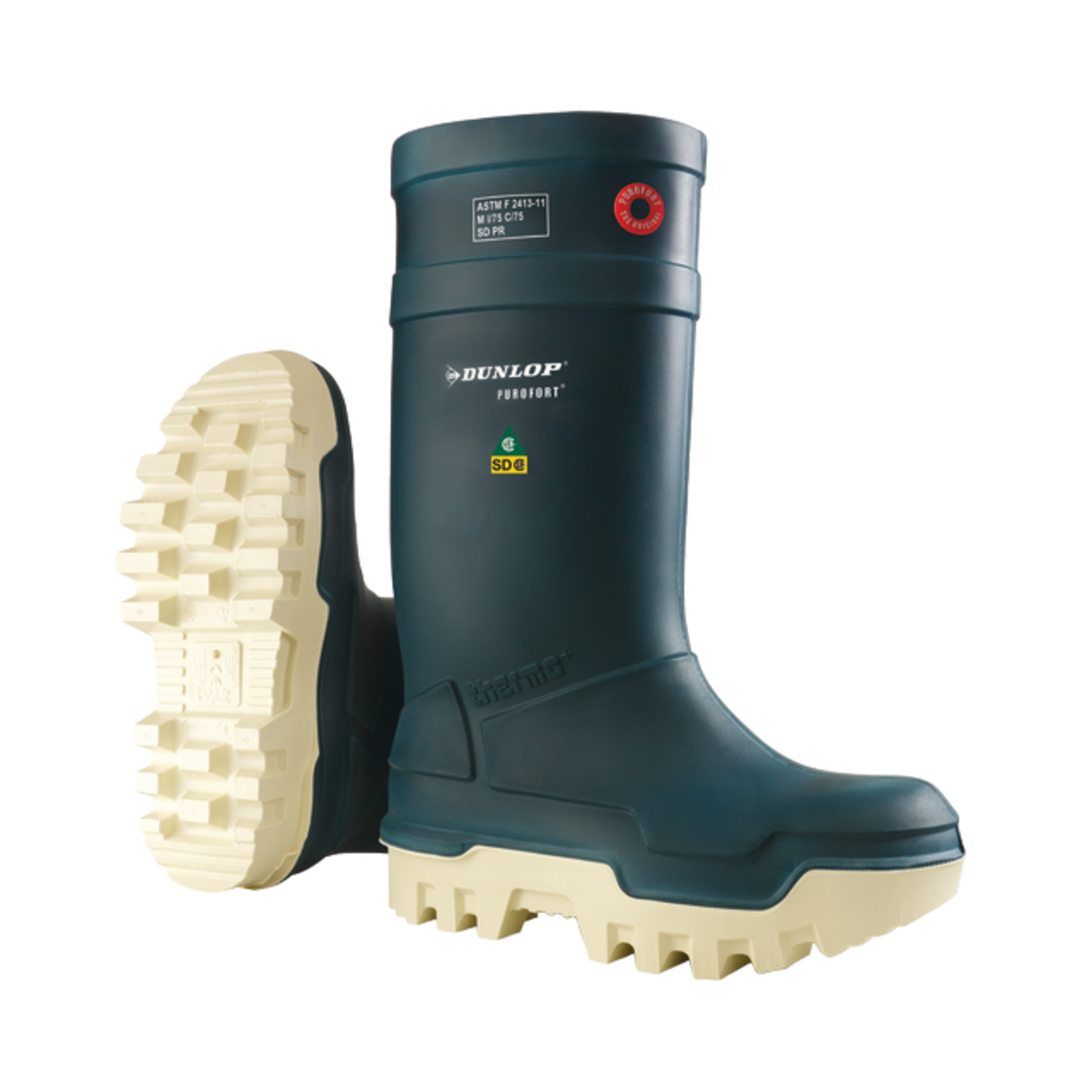 Werklaarzen Dunlop Purofort Thermo+ S5 met stalen neus navy/white maat 42