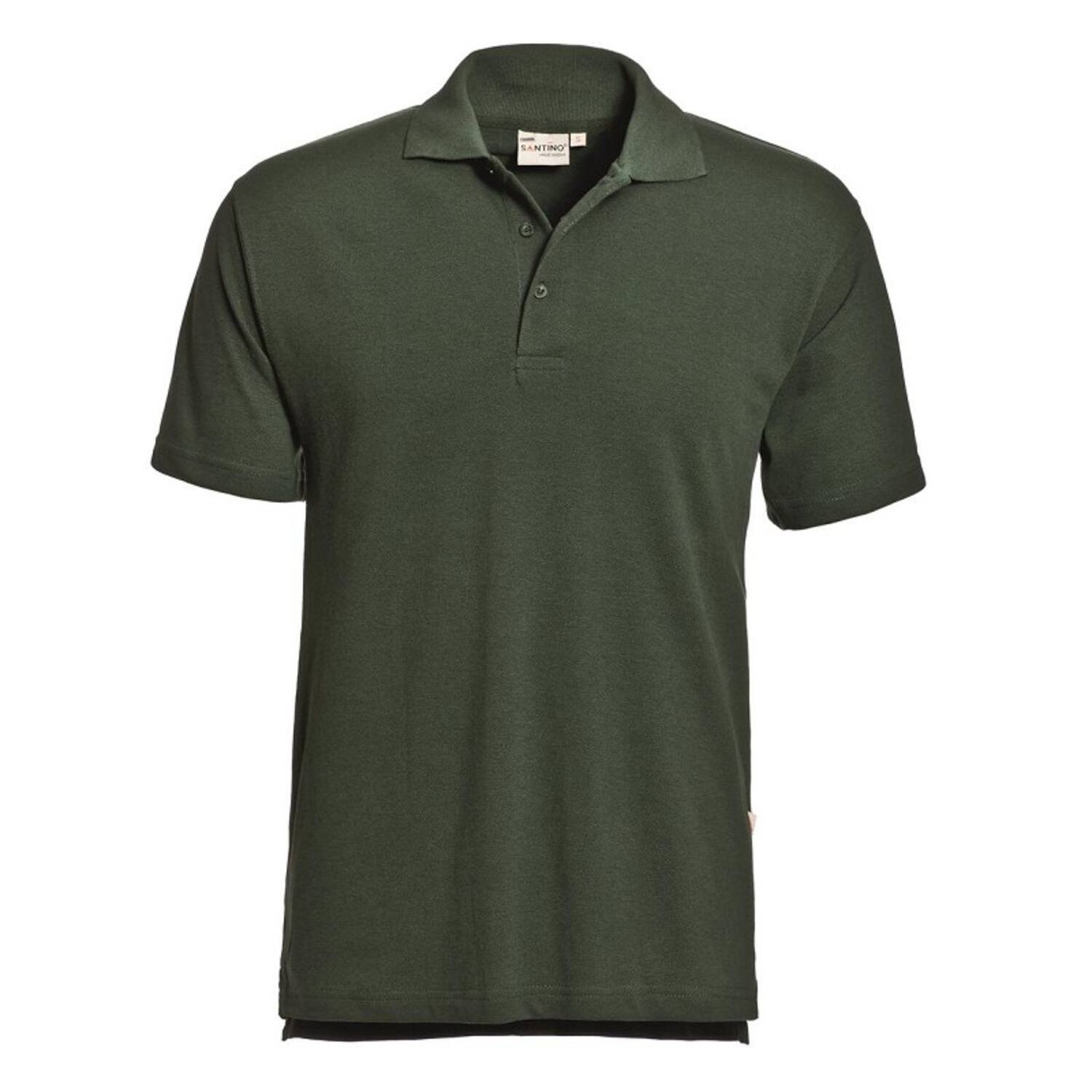 Poloshirt Santino inclusief bedrukking groen maat M