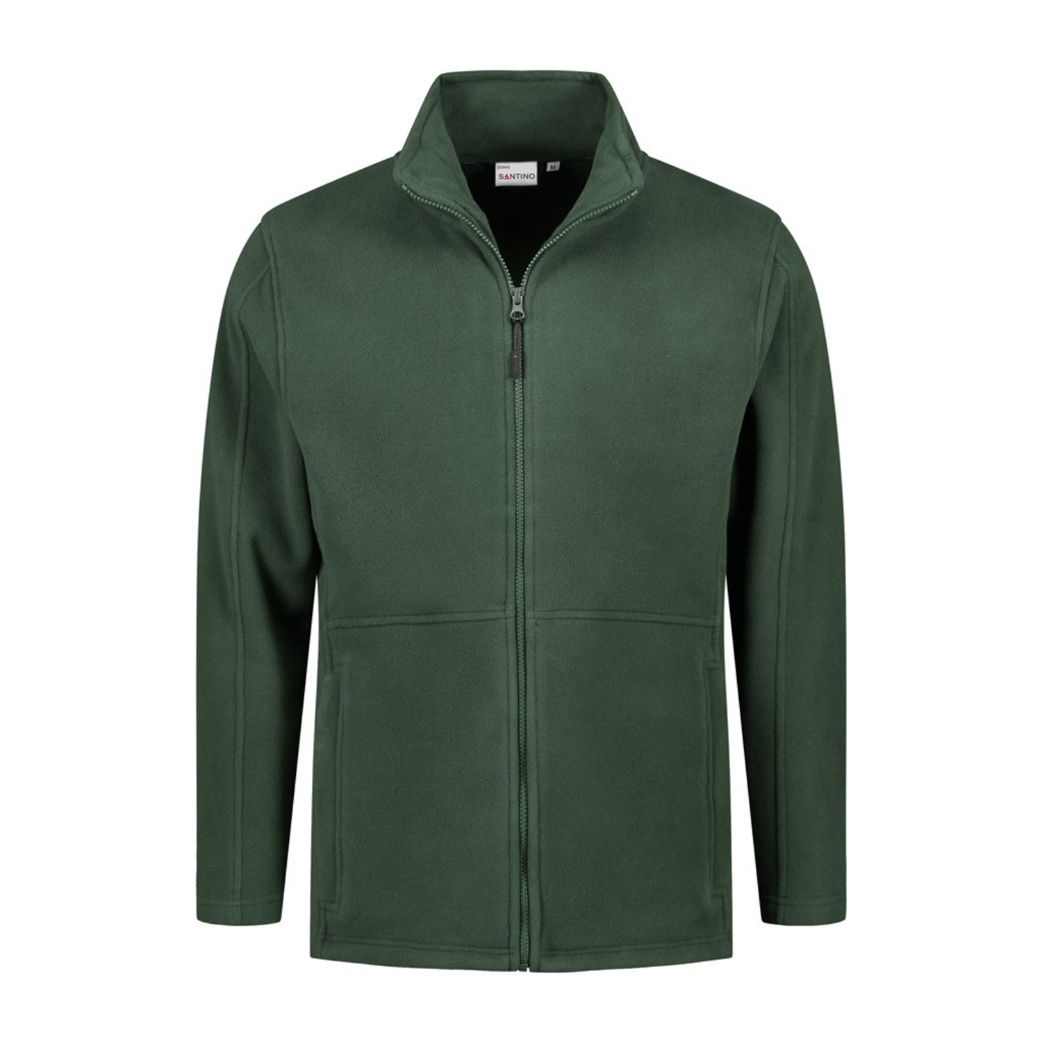 Fleecejacket Santino inclusief bedrukking groen maat L