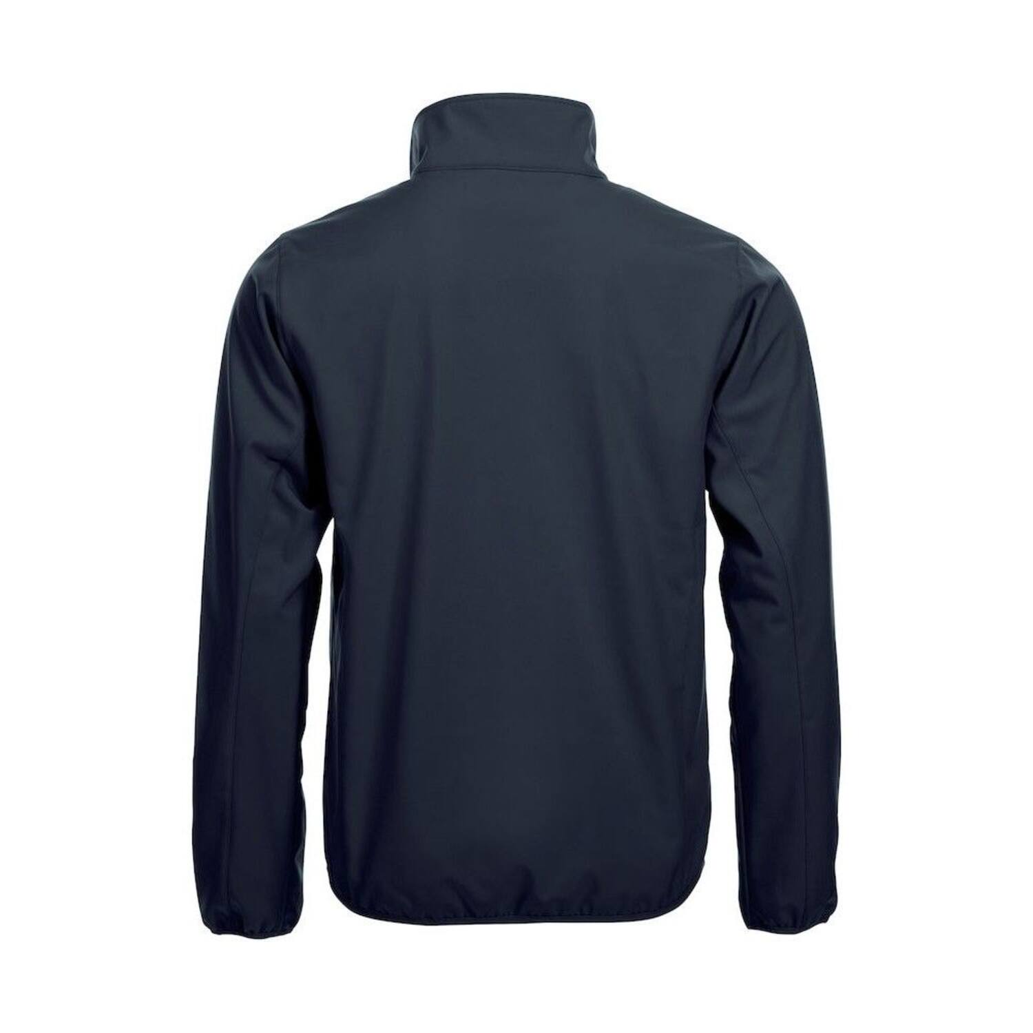 Basic Softshell Clique Basic inclusief bedrukking donkerblauw maat XL